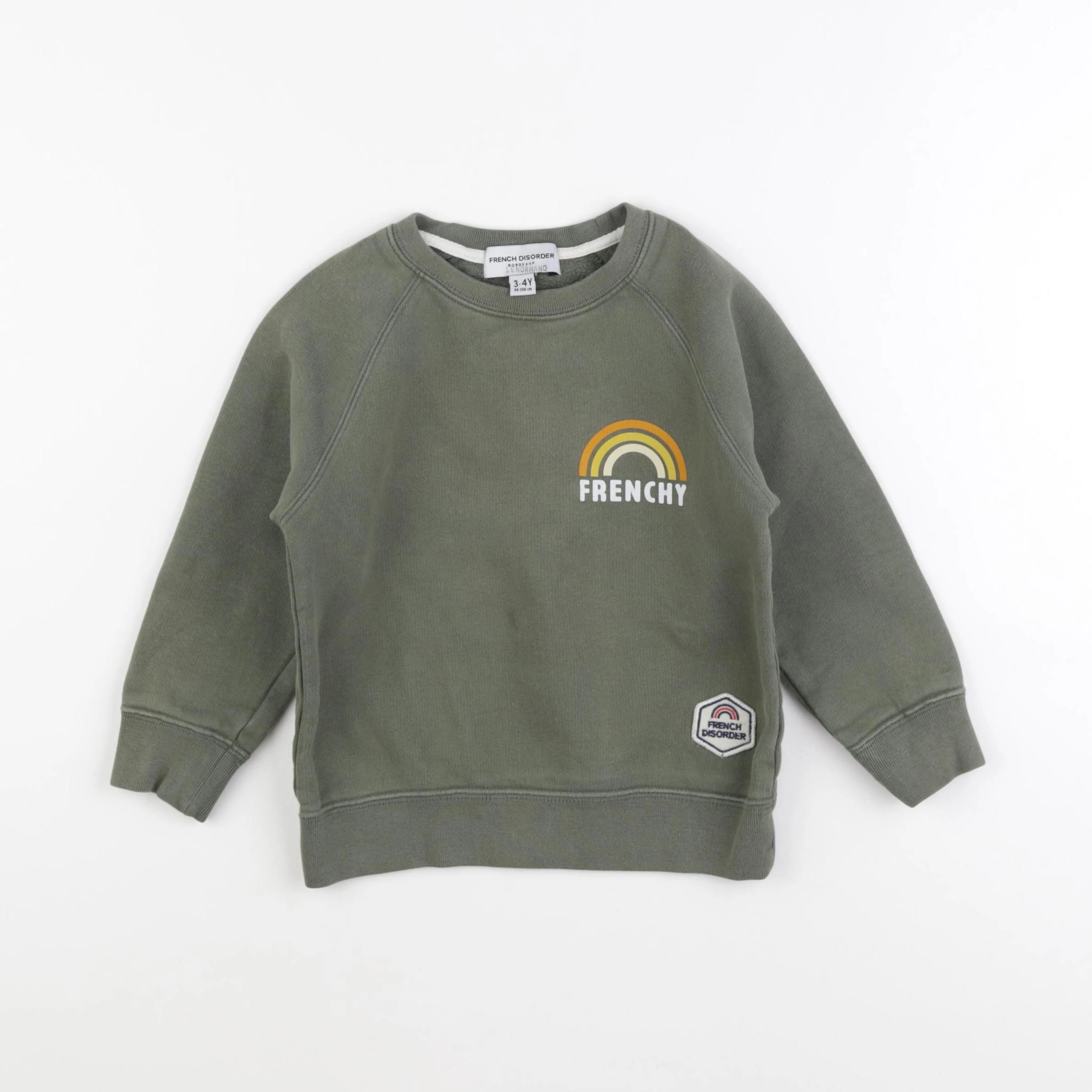 French Disorder - sweat vert - 3/4 ans