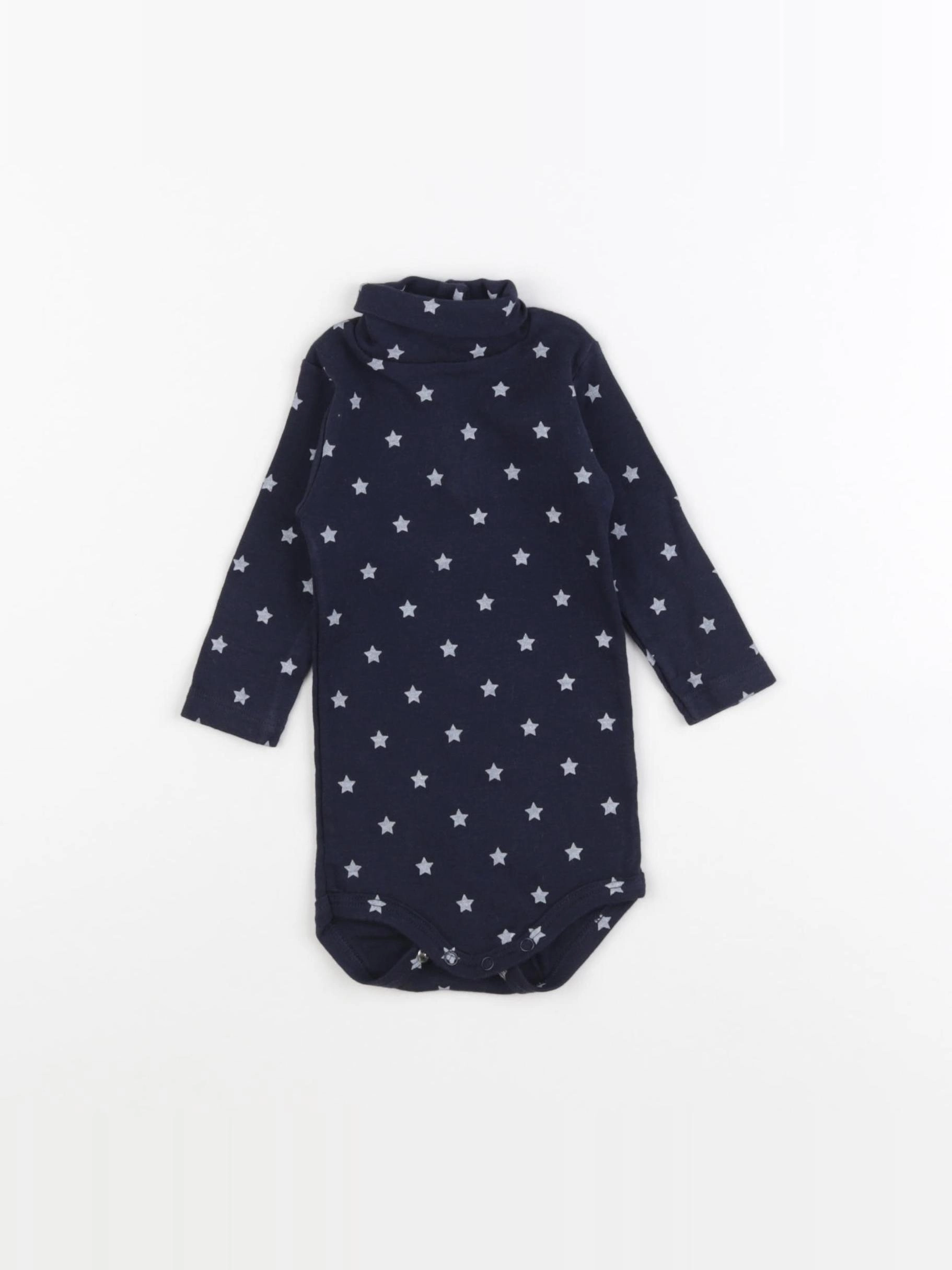 Petit Bateau - body bleu - 3 mois