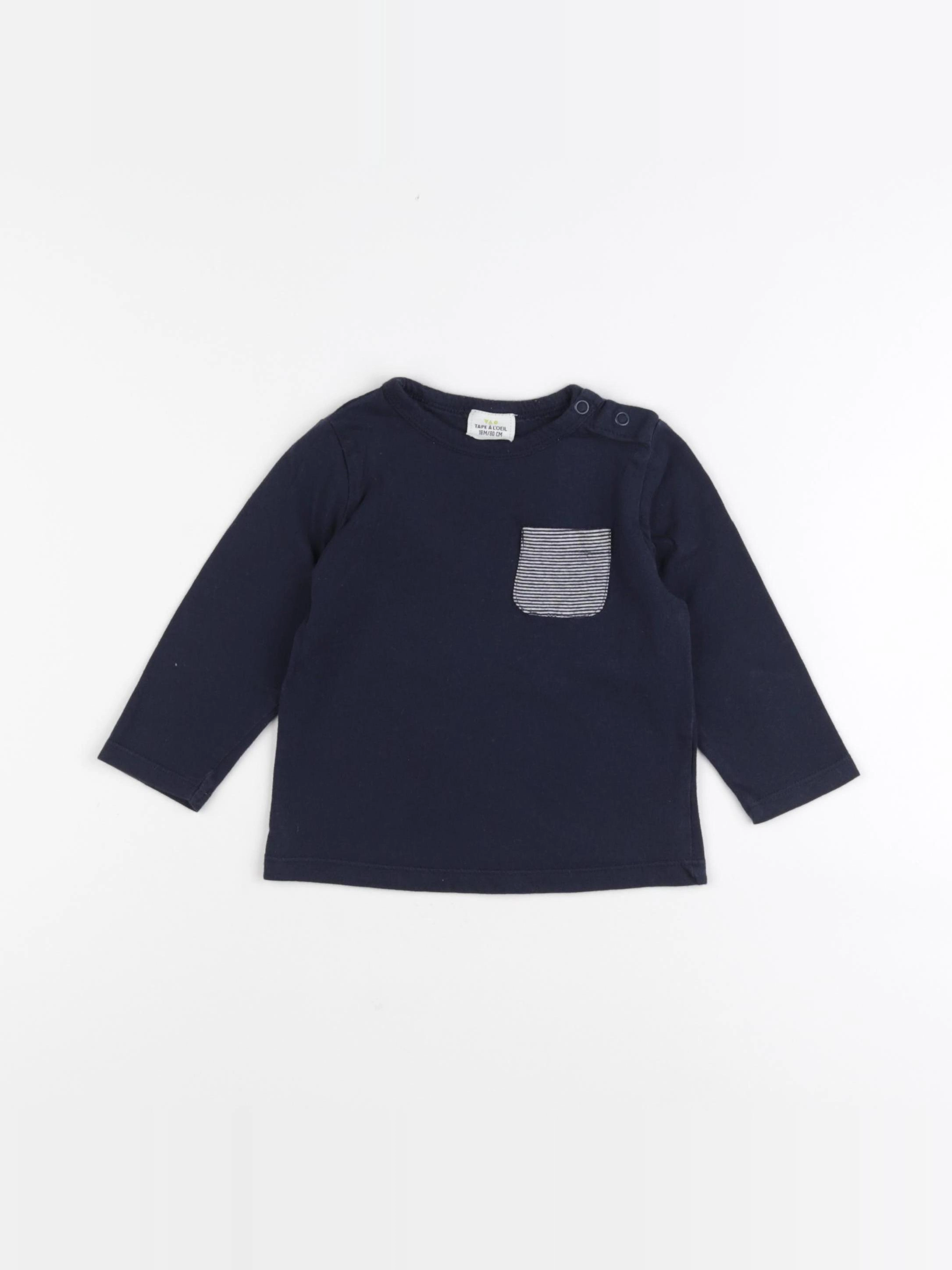 Tape à l'oeil - tee-shirt bleu - 18 mois