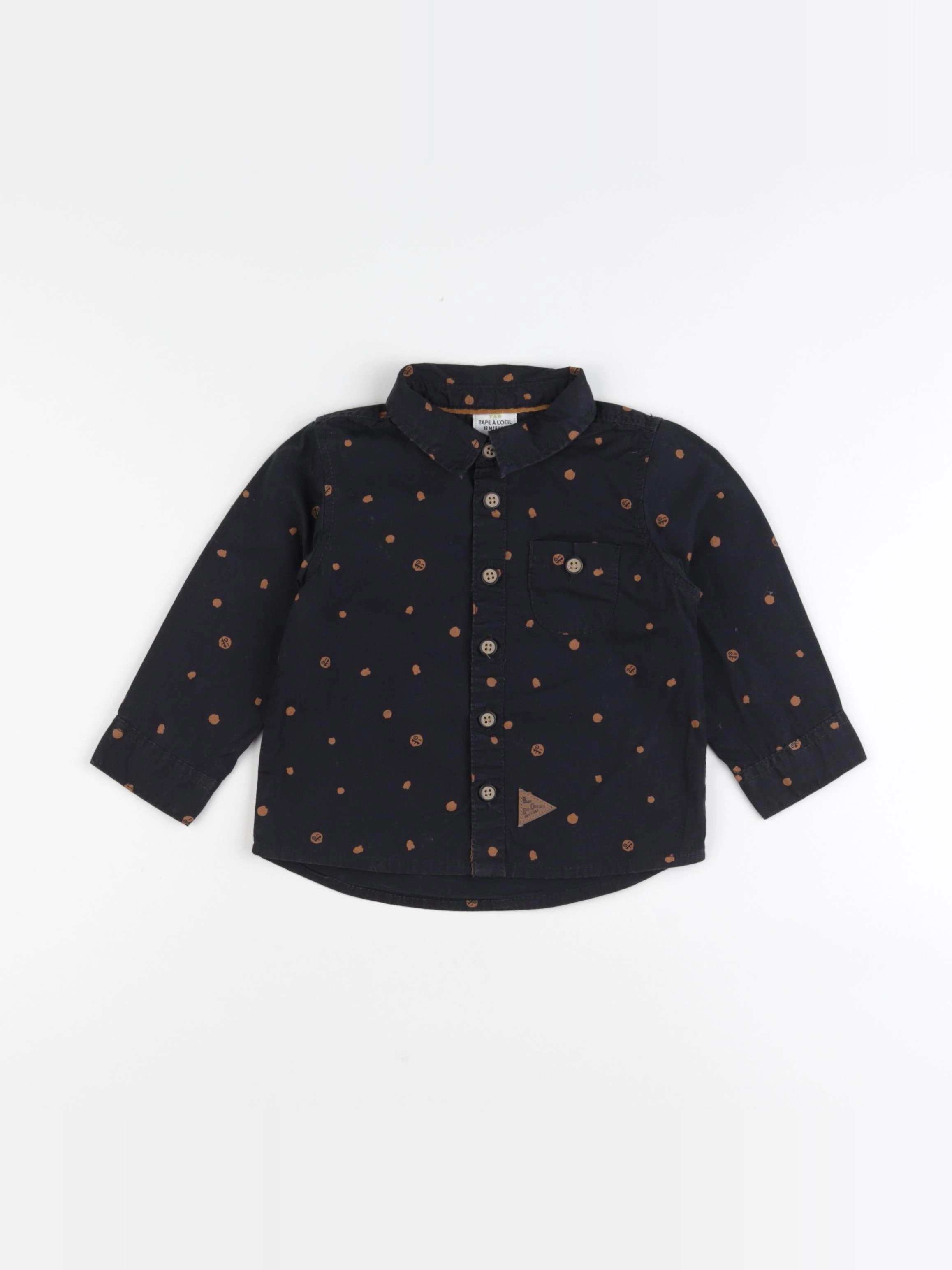 Tape à l'oeil - chemise noir - 18 mois