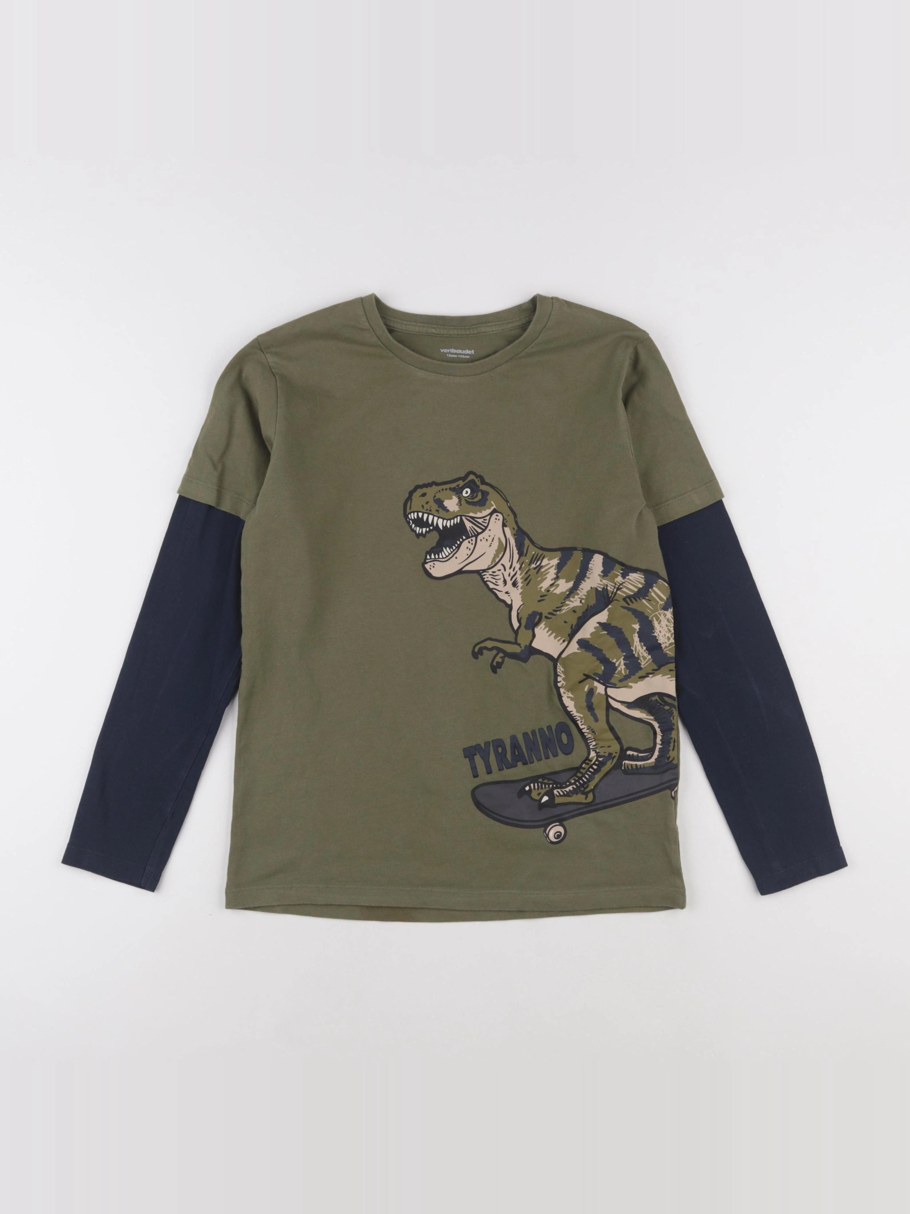 Vertbaudet - tee-shirt vert - 12 ans