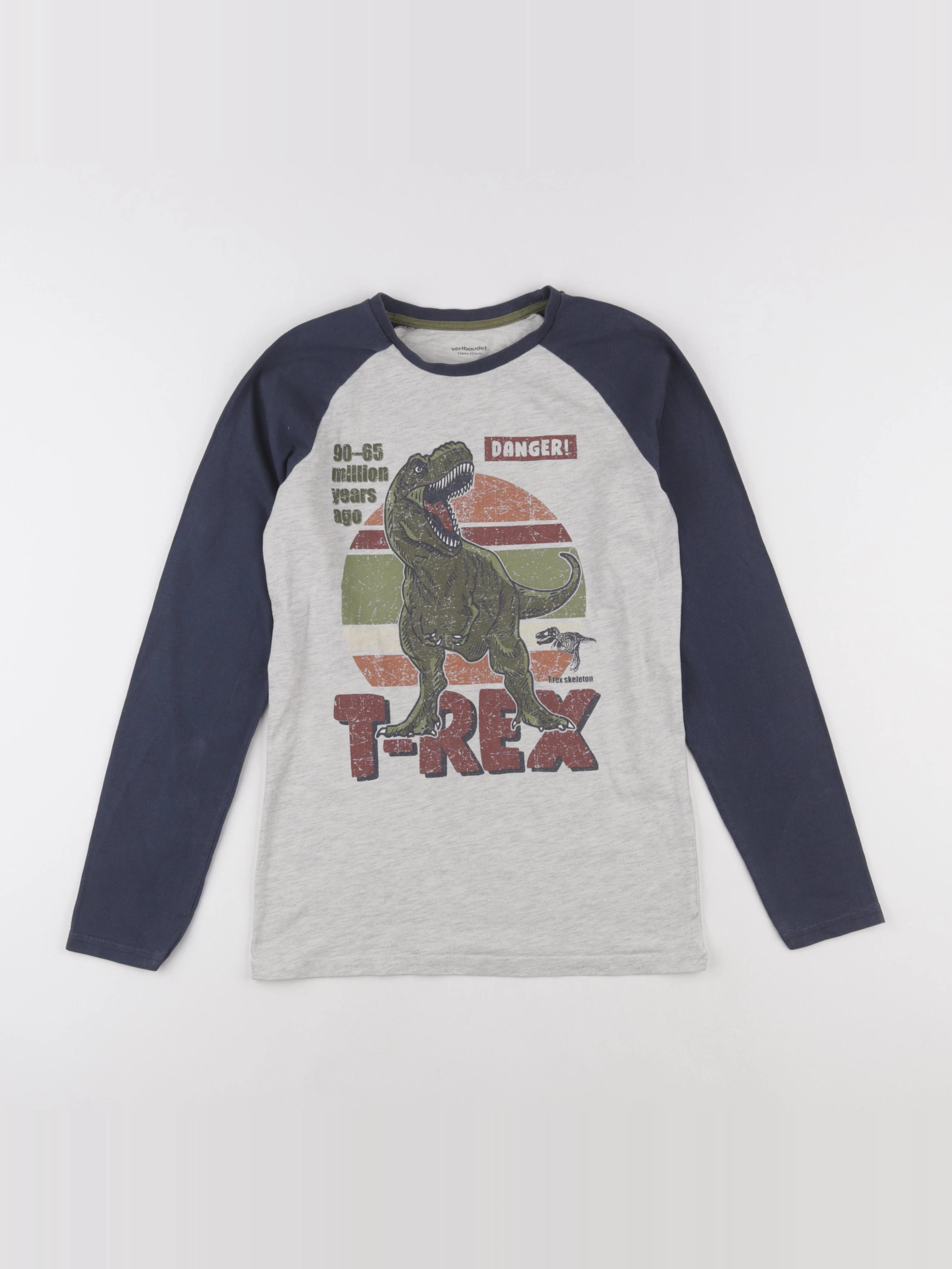 Vertbaudet - tee-shirt gris - 12 ans