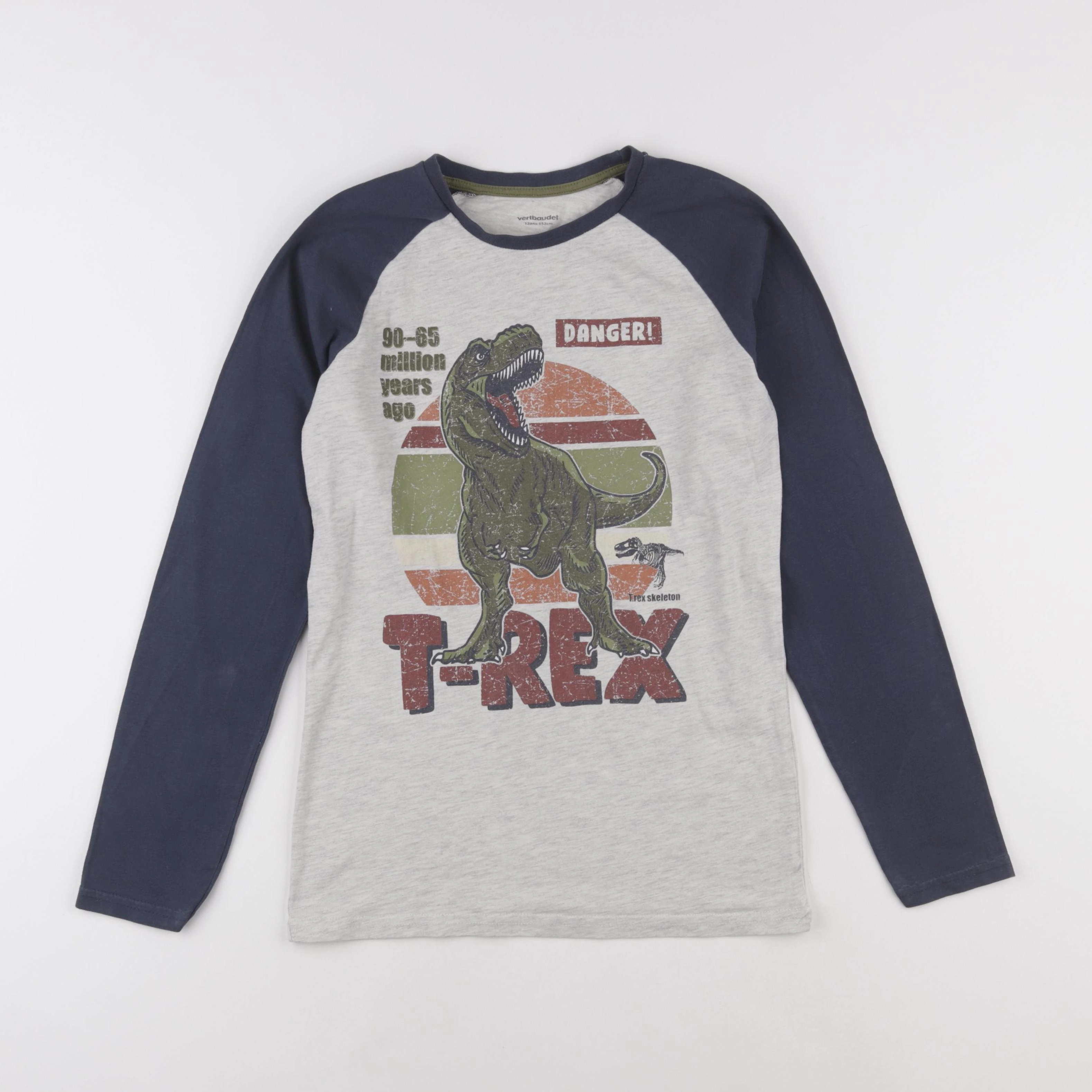 Vertbaudet - tee-shirt gris - 12 ans