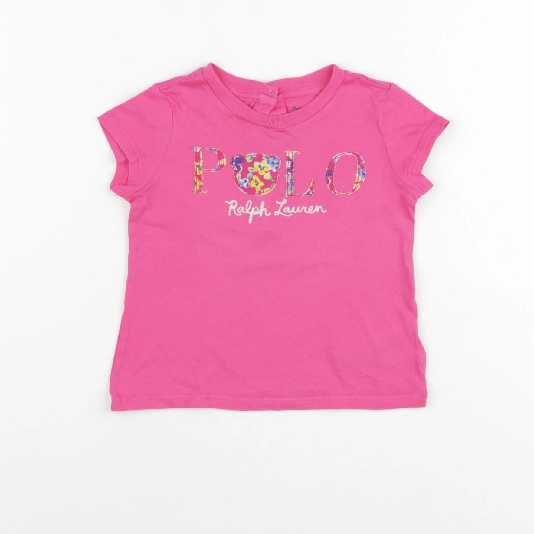 Ralph Lauren - tee-shirt rose - 9 mois
