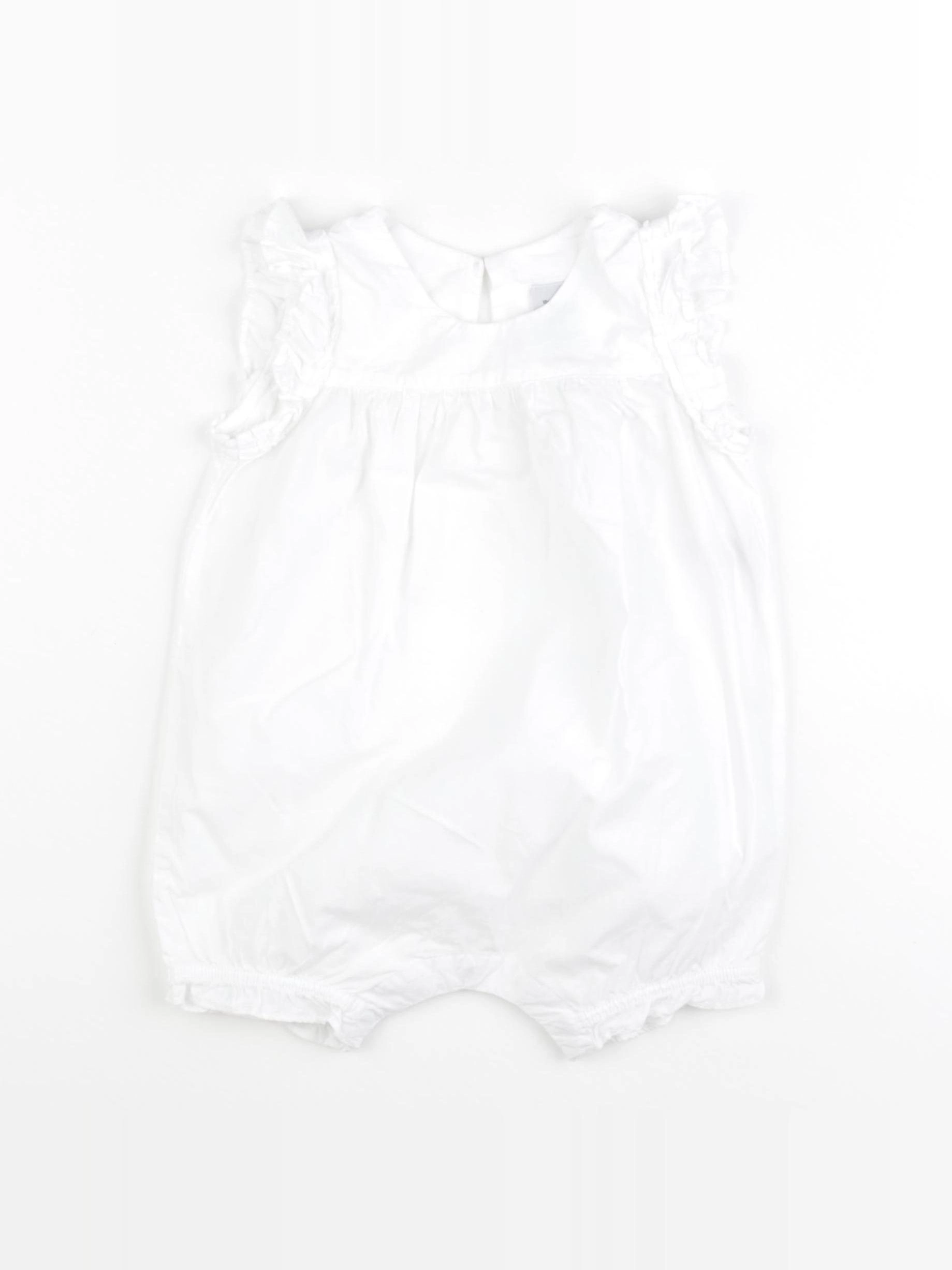 Petit Bateau - combinaison blanc - 18 mois