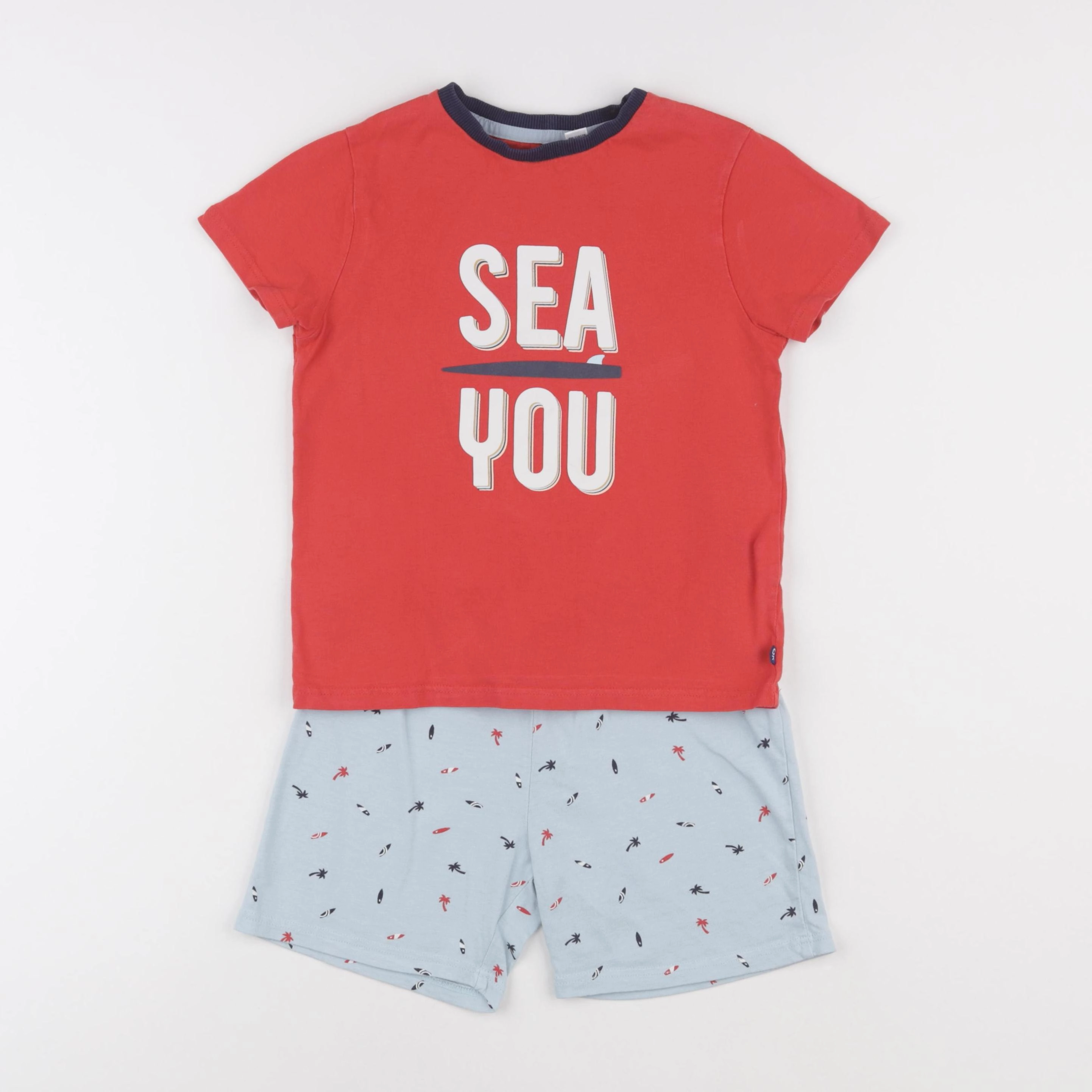 Okaidi - pyjama coton rouge, bleu - 5 ans