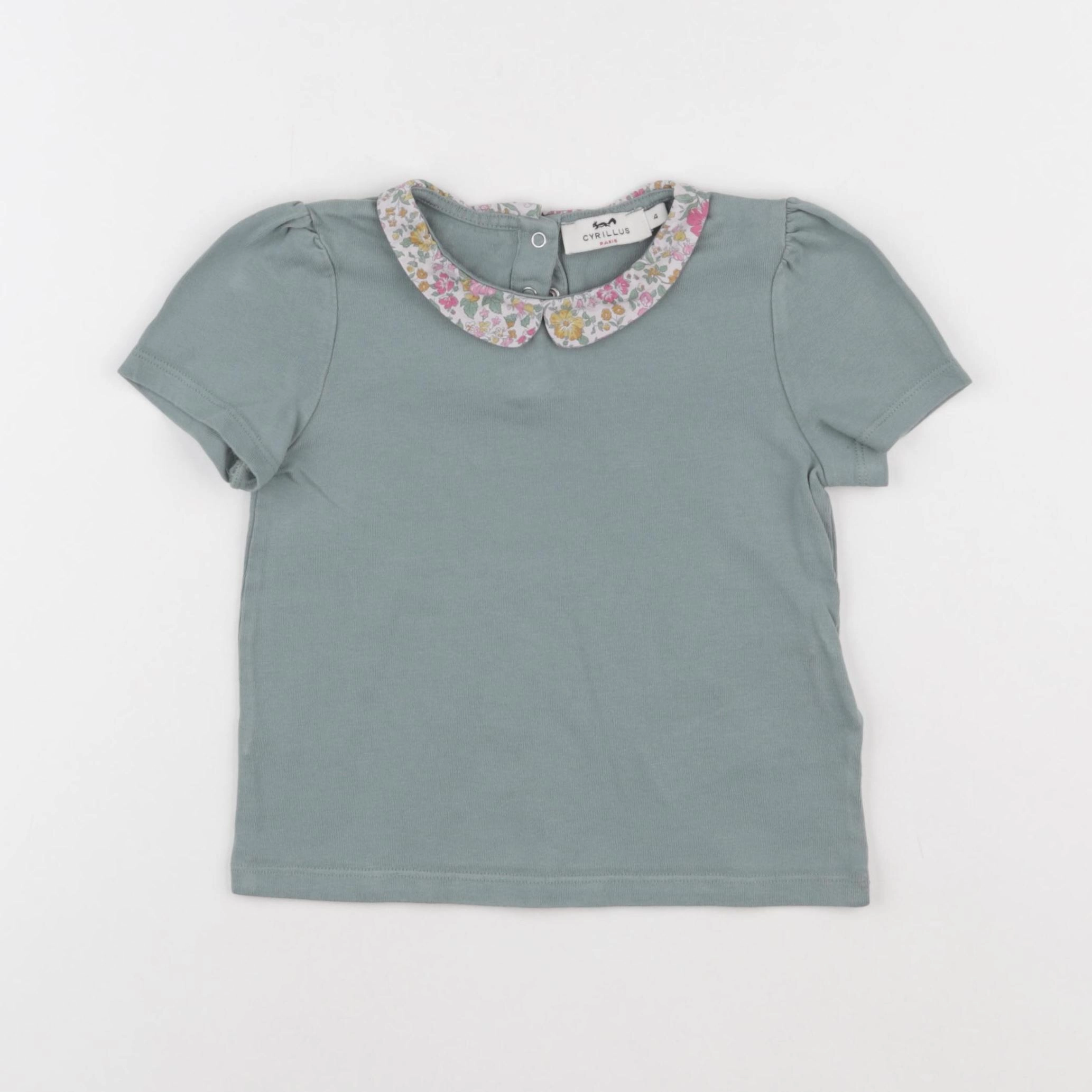 Cyrillus - tee-shirt taupe - 4 ans