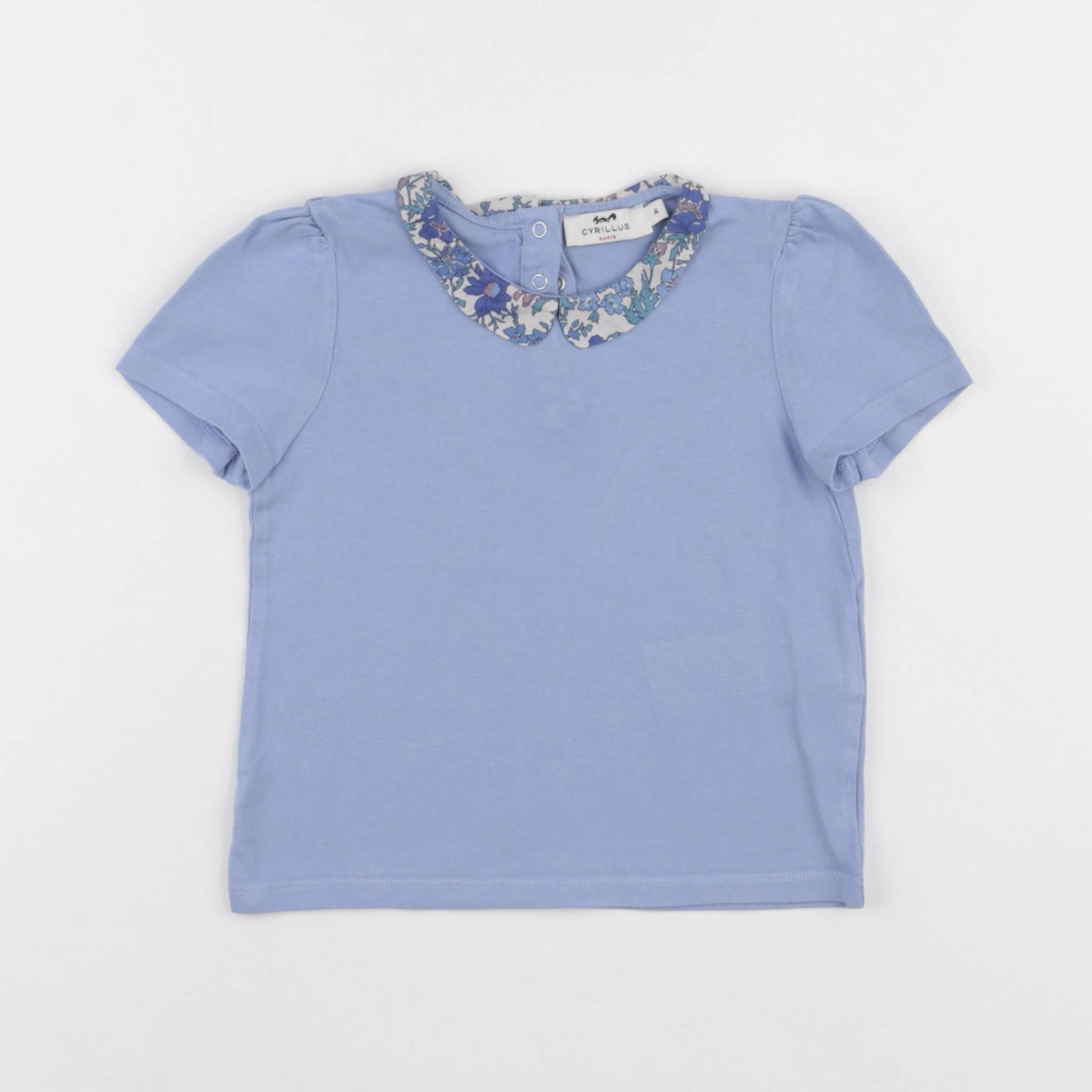 Cyrillus - tee-shirt bleu - 4 ans
