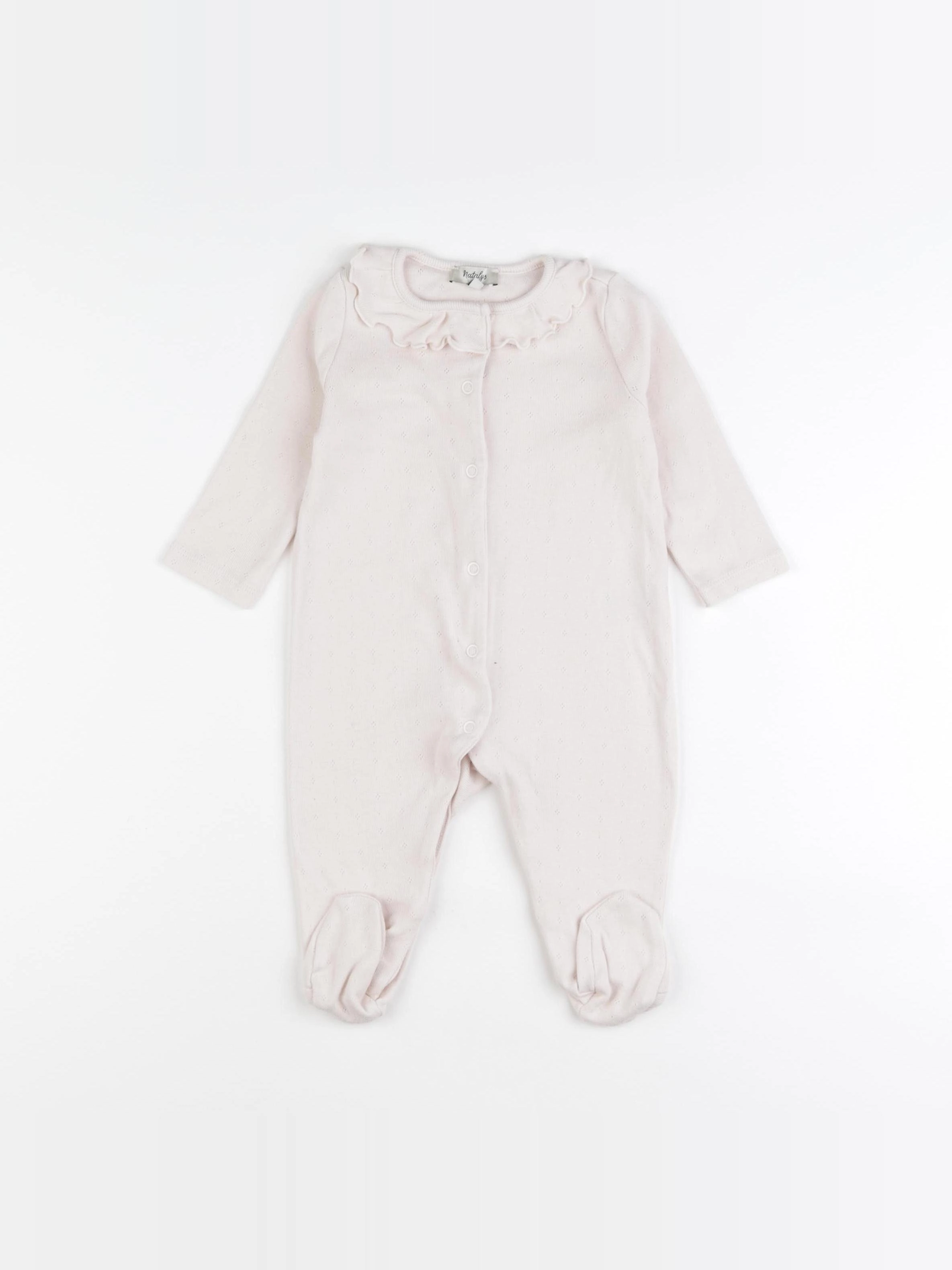 Natalys - pyjama coton rose - 6 mois