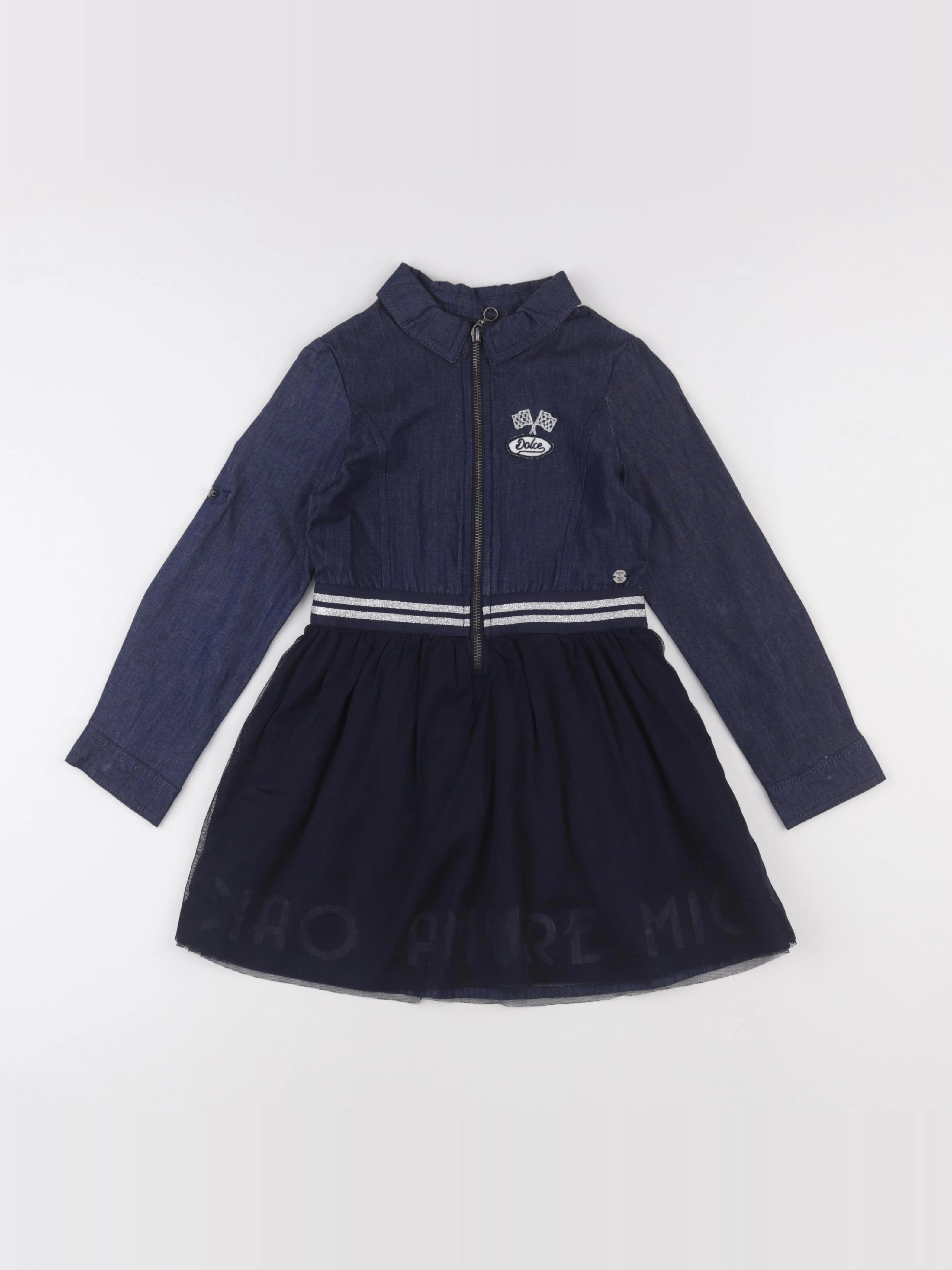 IKKS - robe bleu - 6 ans
