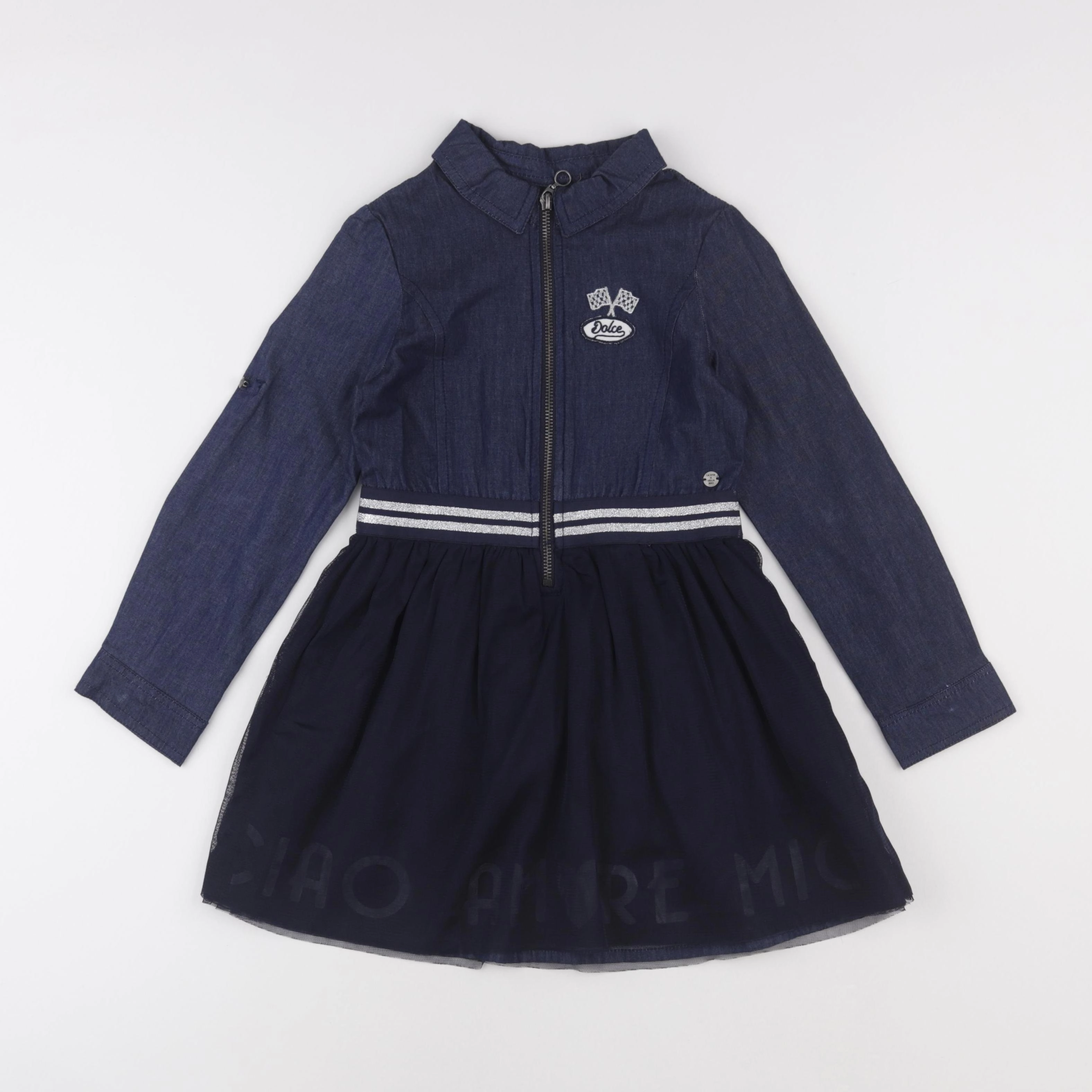 IKKS - robe bleu - 6 ans
