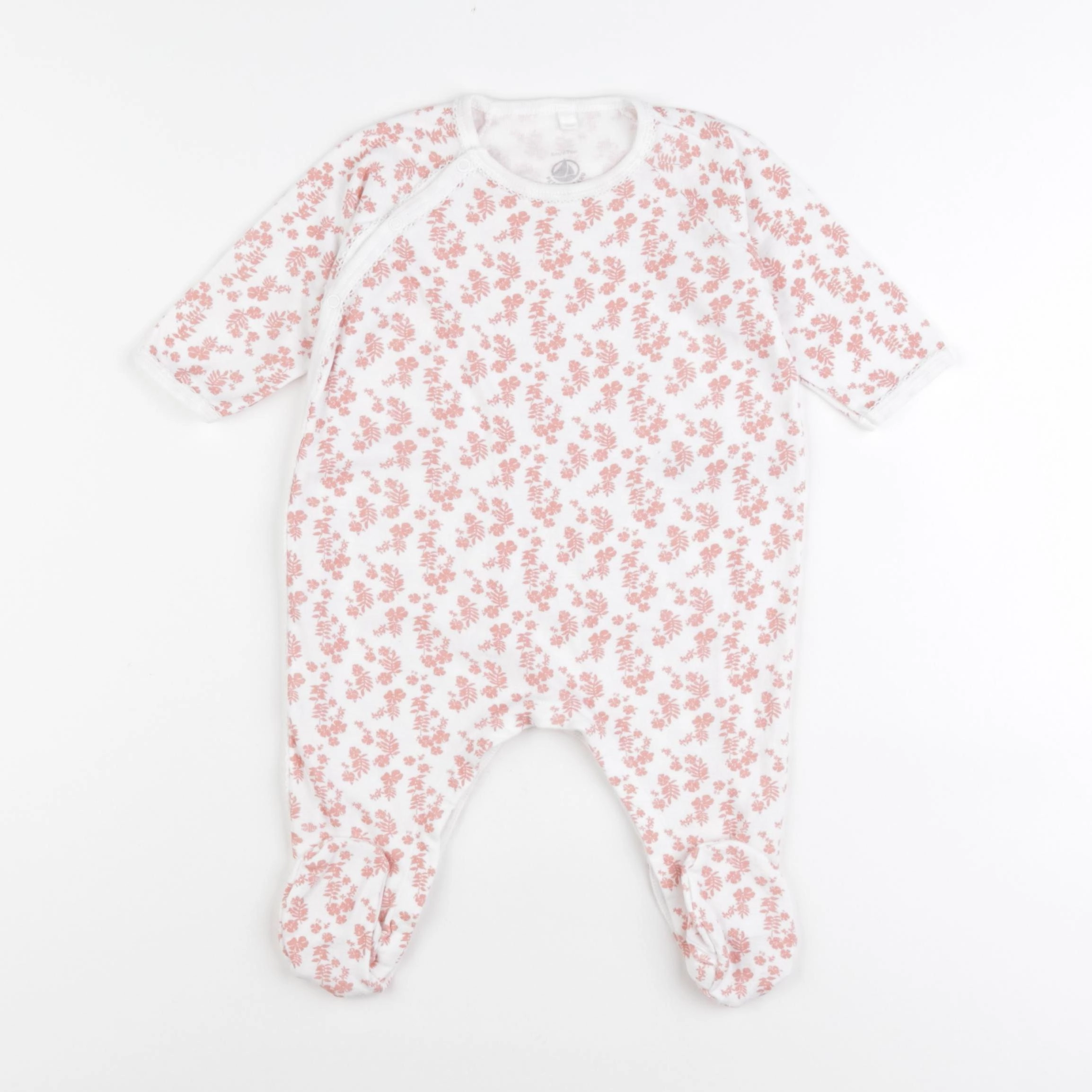 Petit Bateau - pyjama coton rose - 6 mois