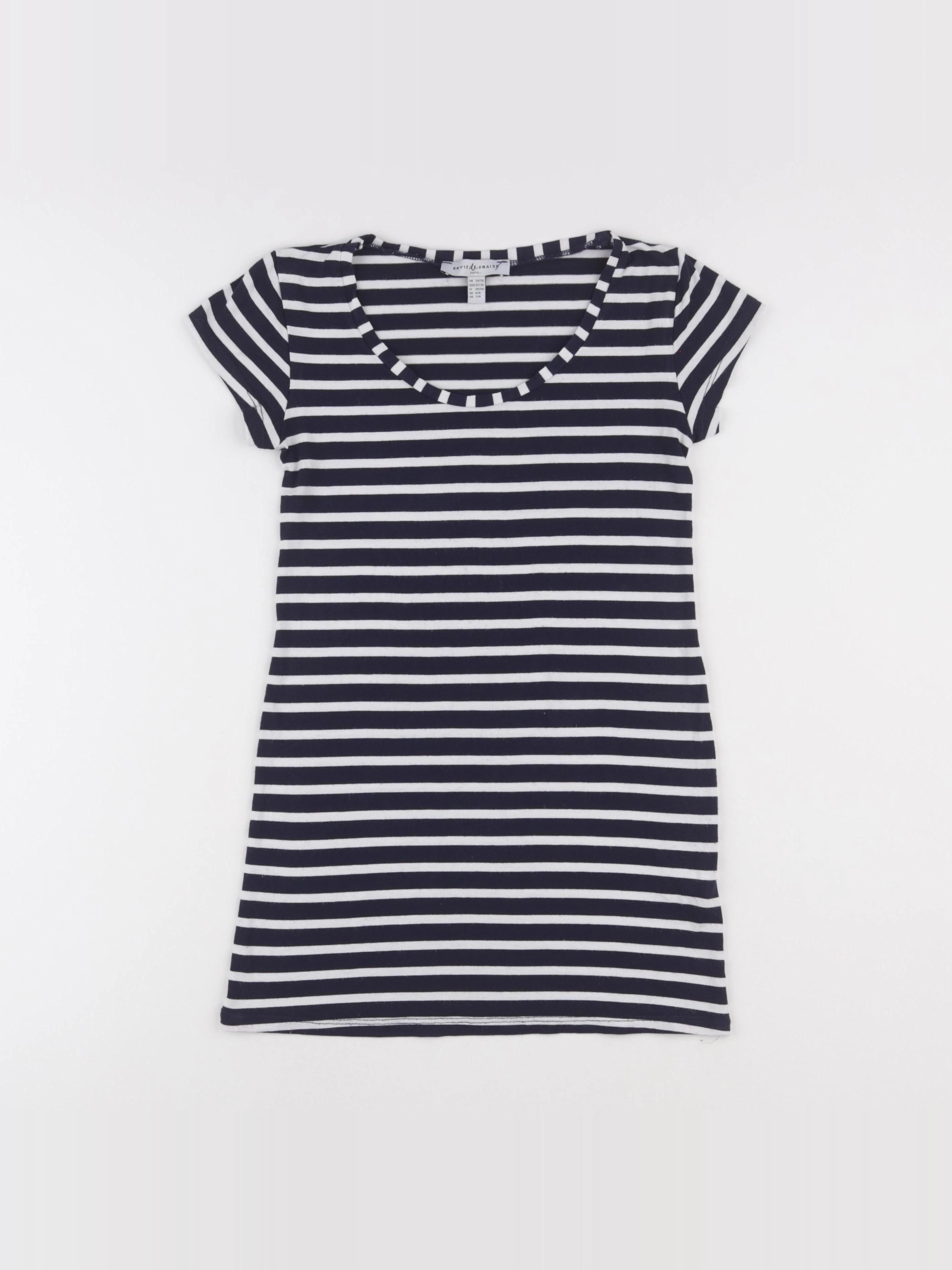 Envie de fraise - tee-shirt grossesse bleu - 34 à 36
