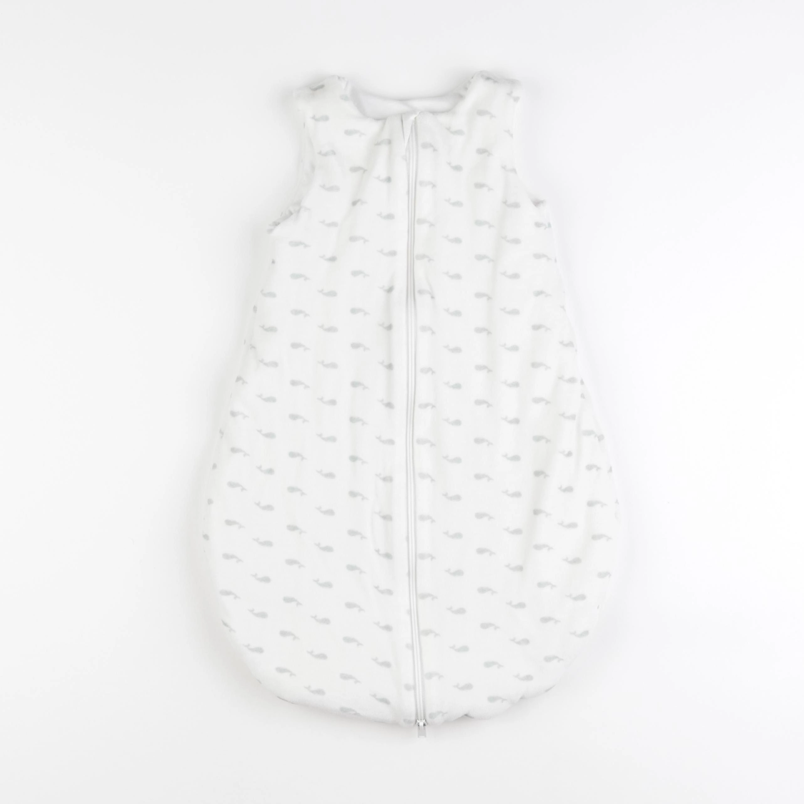Petit Bateau - gigoteuse velours  blanc - 0/6 mois