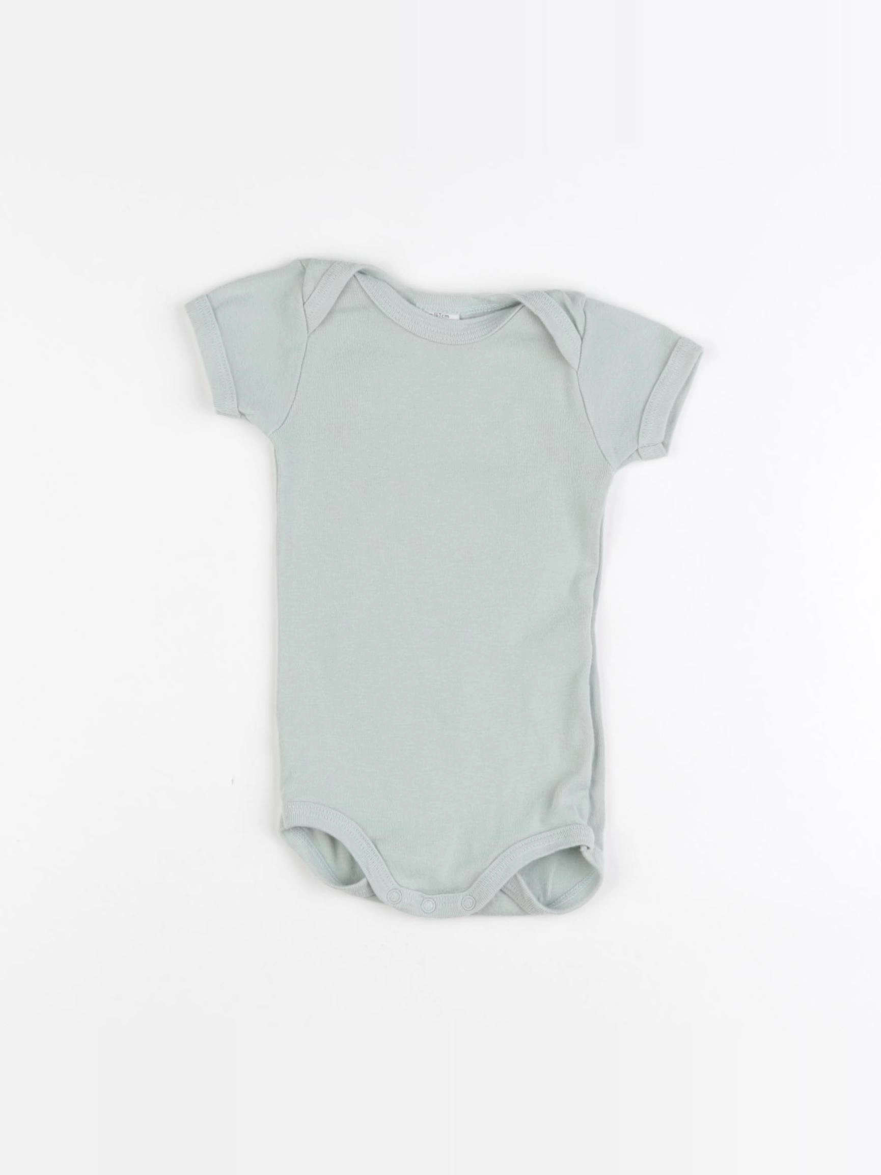 Petit Bateau - body vert - 6 mois