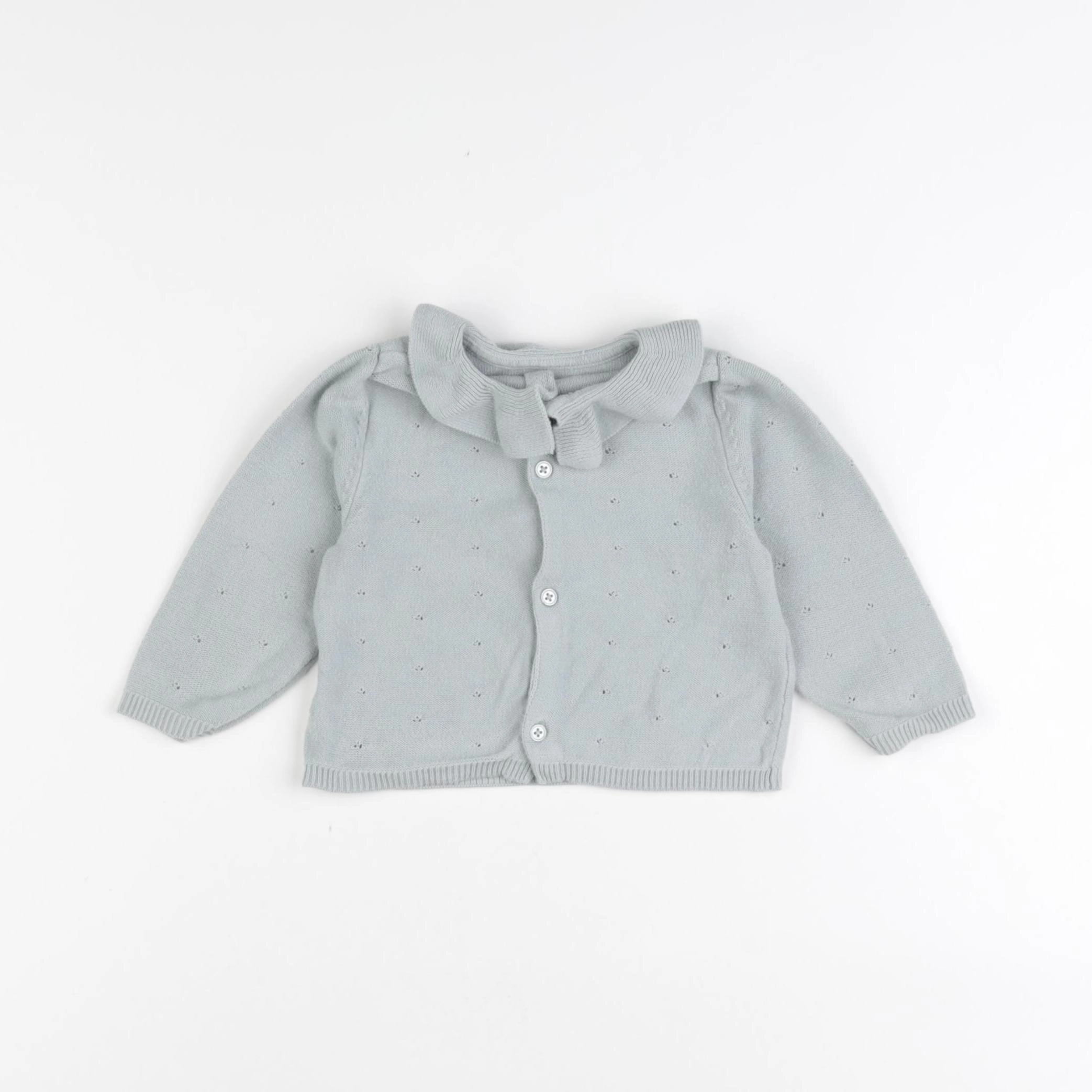 Boutchou - pull vert - 6 mois