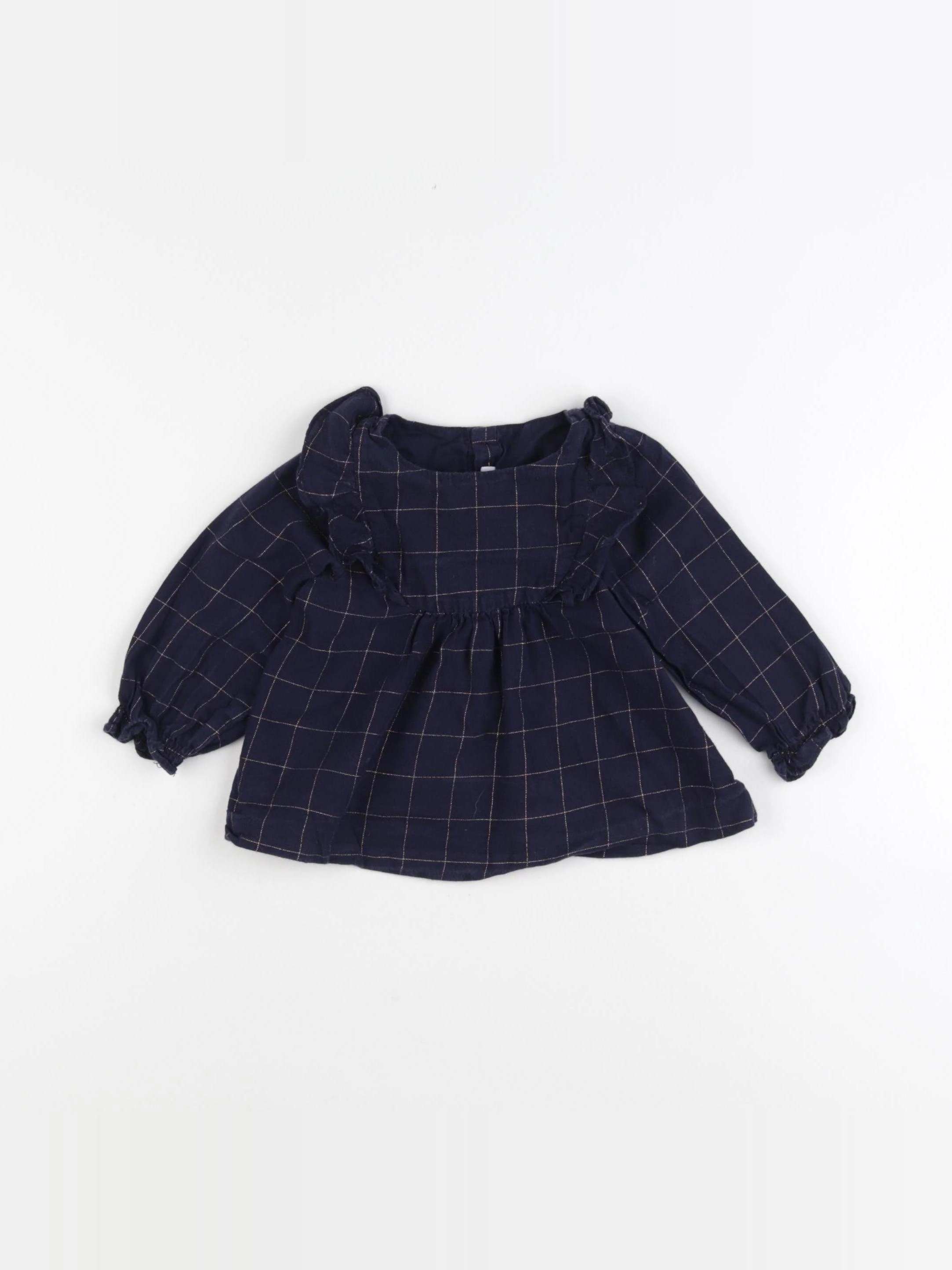 Jacadi - blouse bleu - 12 mois