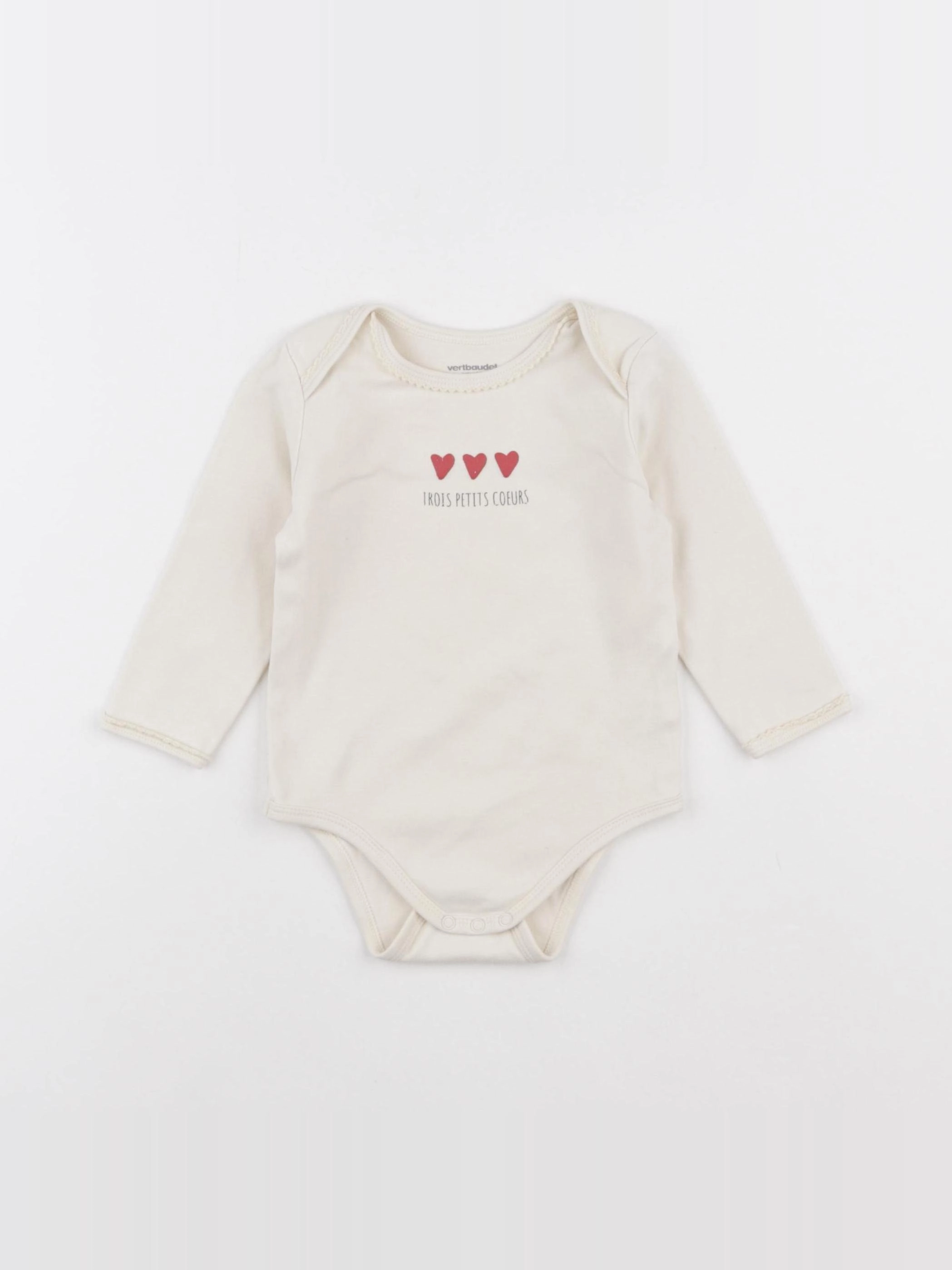 Vertbaudet - body blanc - 18 mois