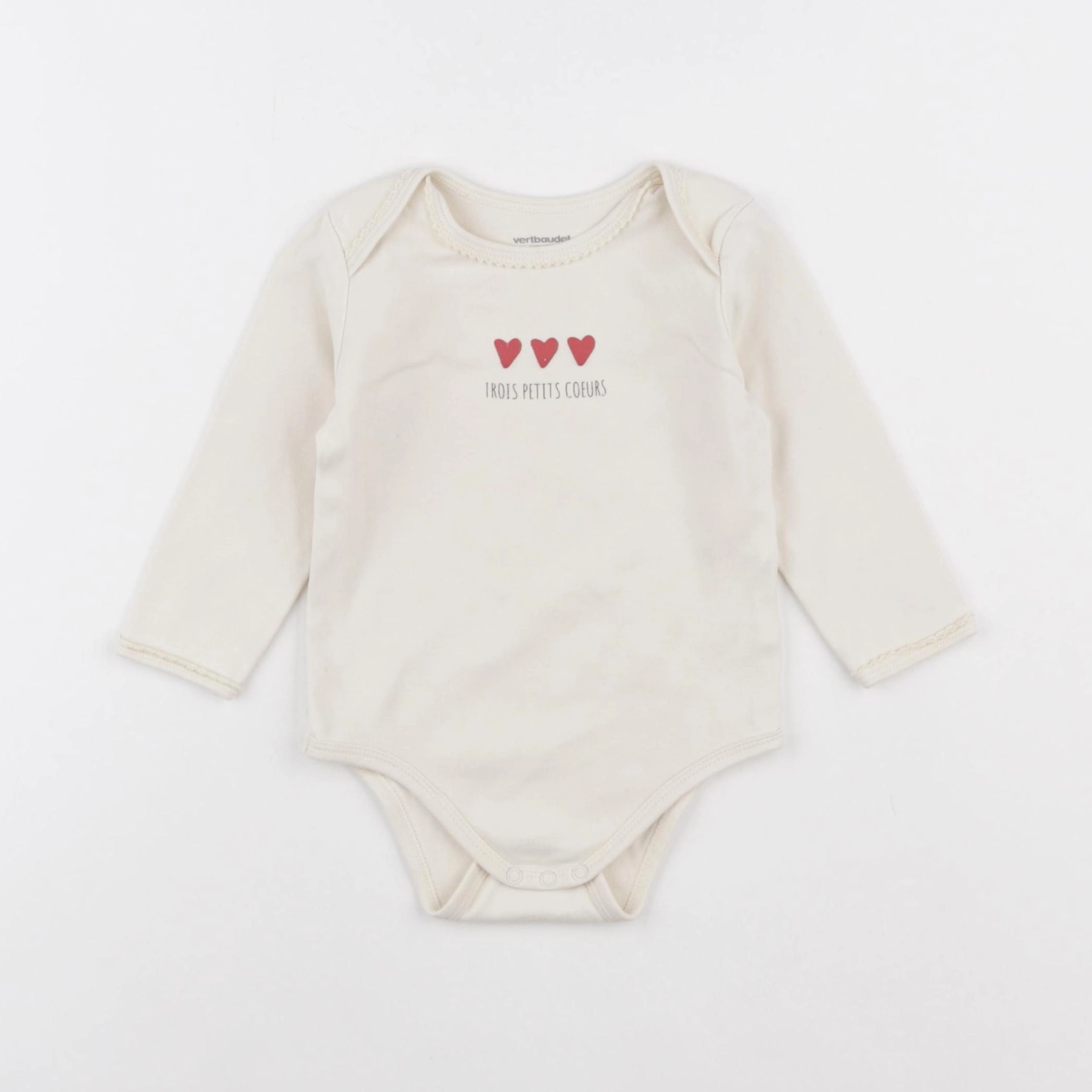 Vertbaudet - body blanc - 18 mois