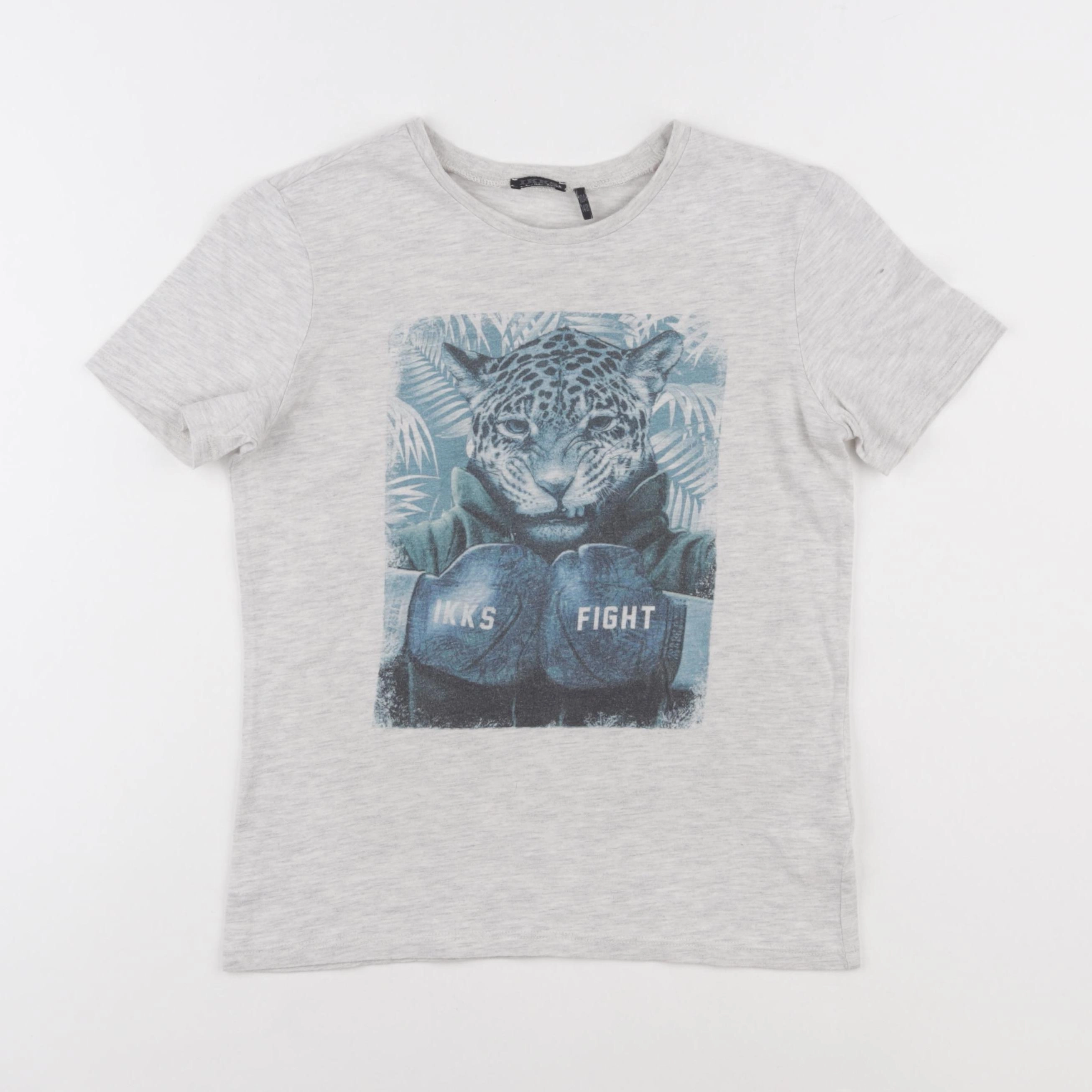 IKKS - tee-shirt gris - 10 ans