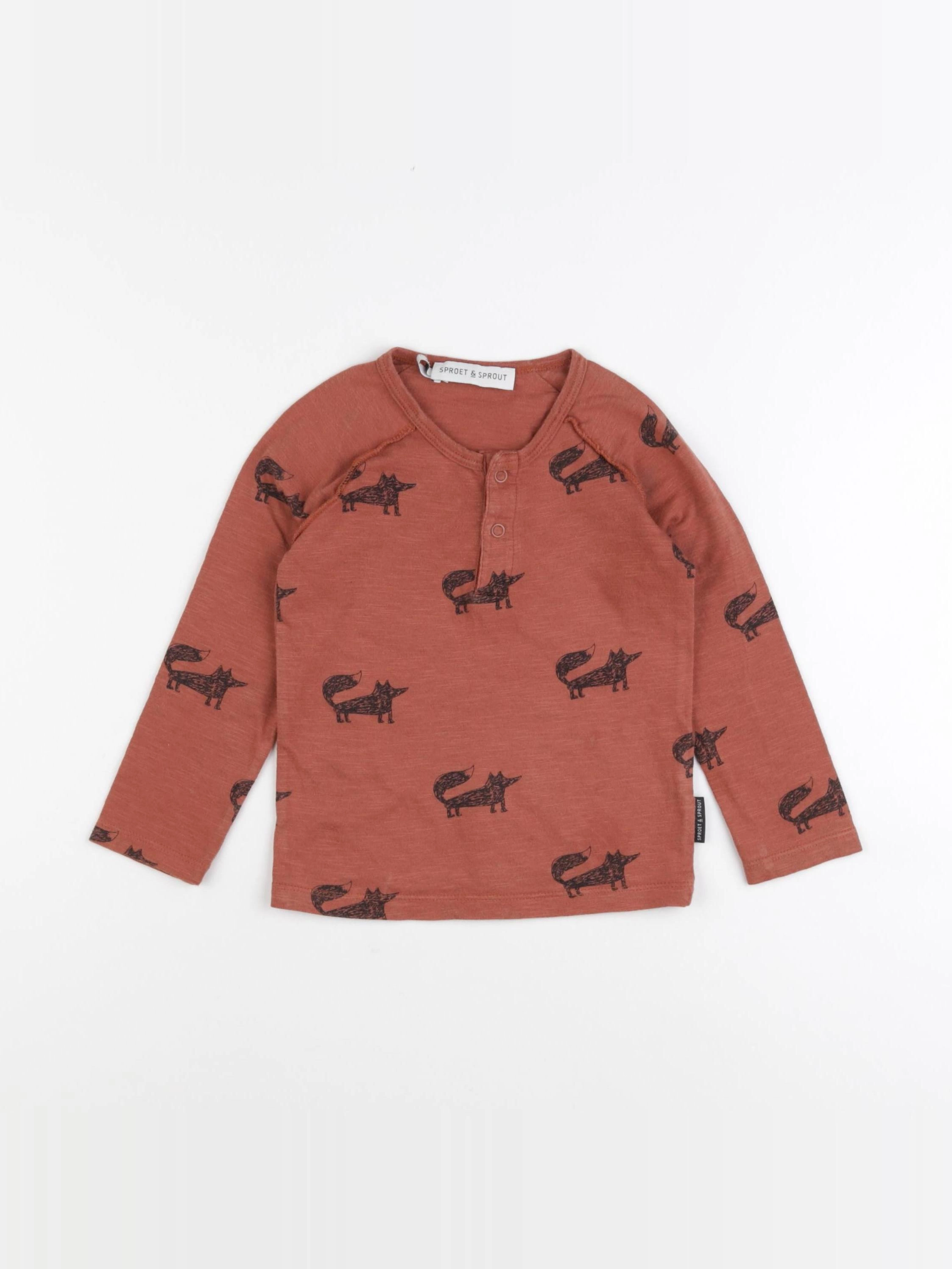 Sproet & Sprout - tee-shirt marron - 2 ans