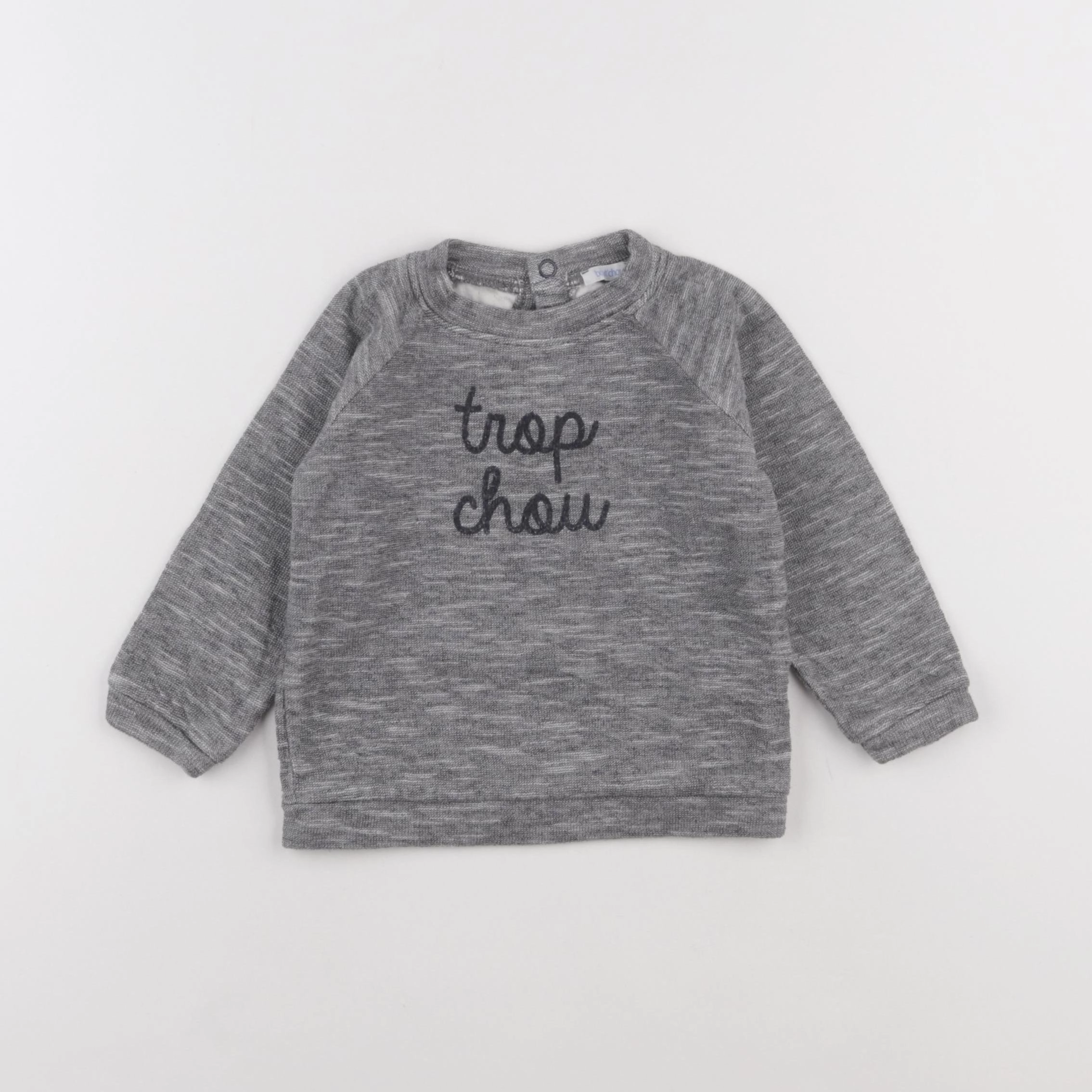 Boutchou - sweat gris - 18 mois