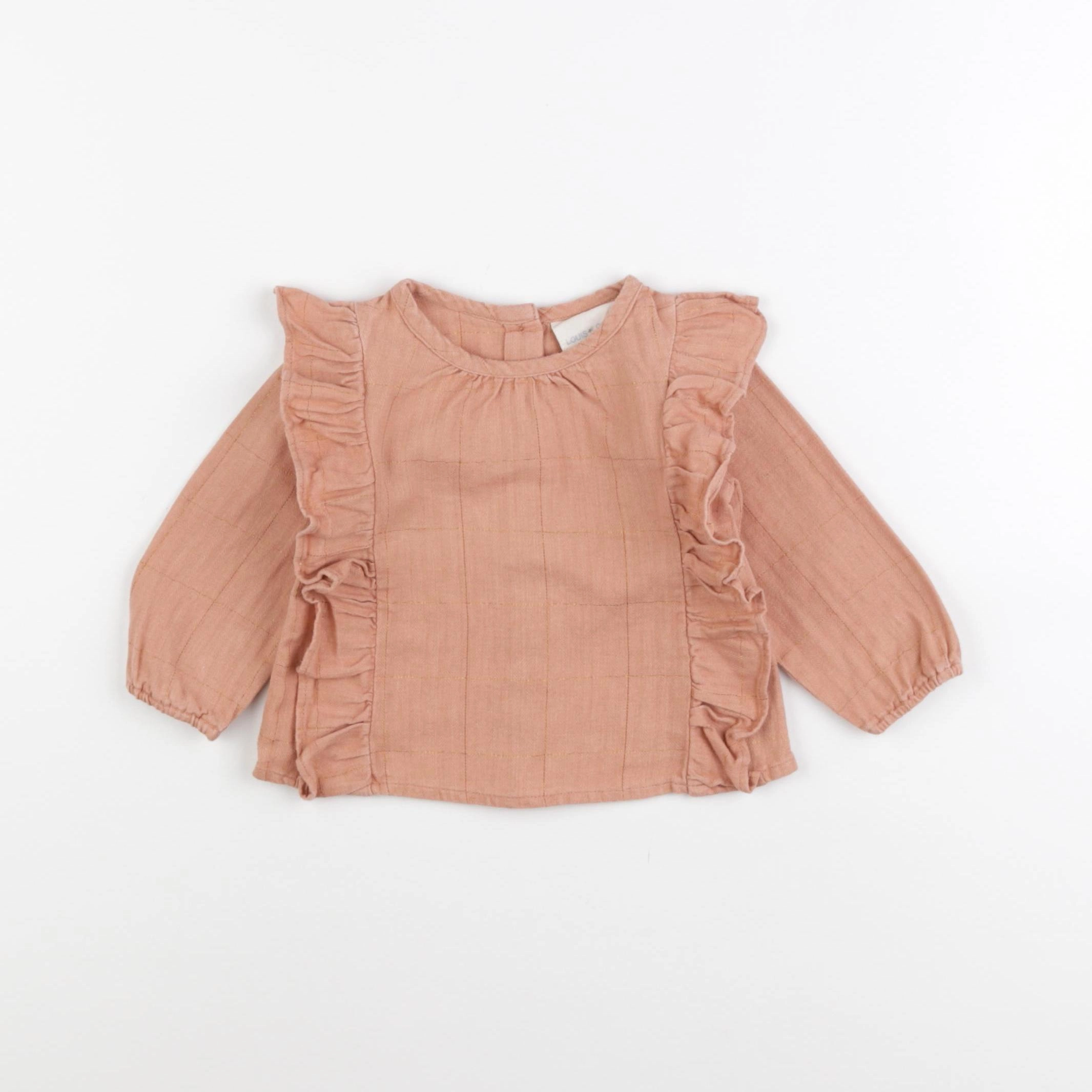 Louis Louise - tee-shirt marron - 6 mois