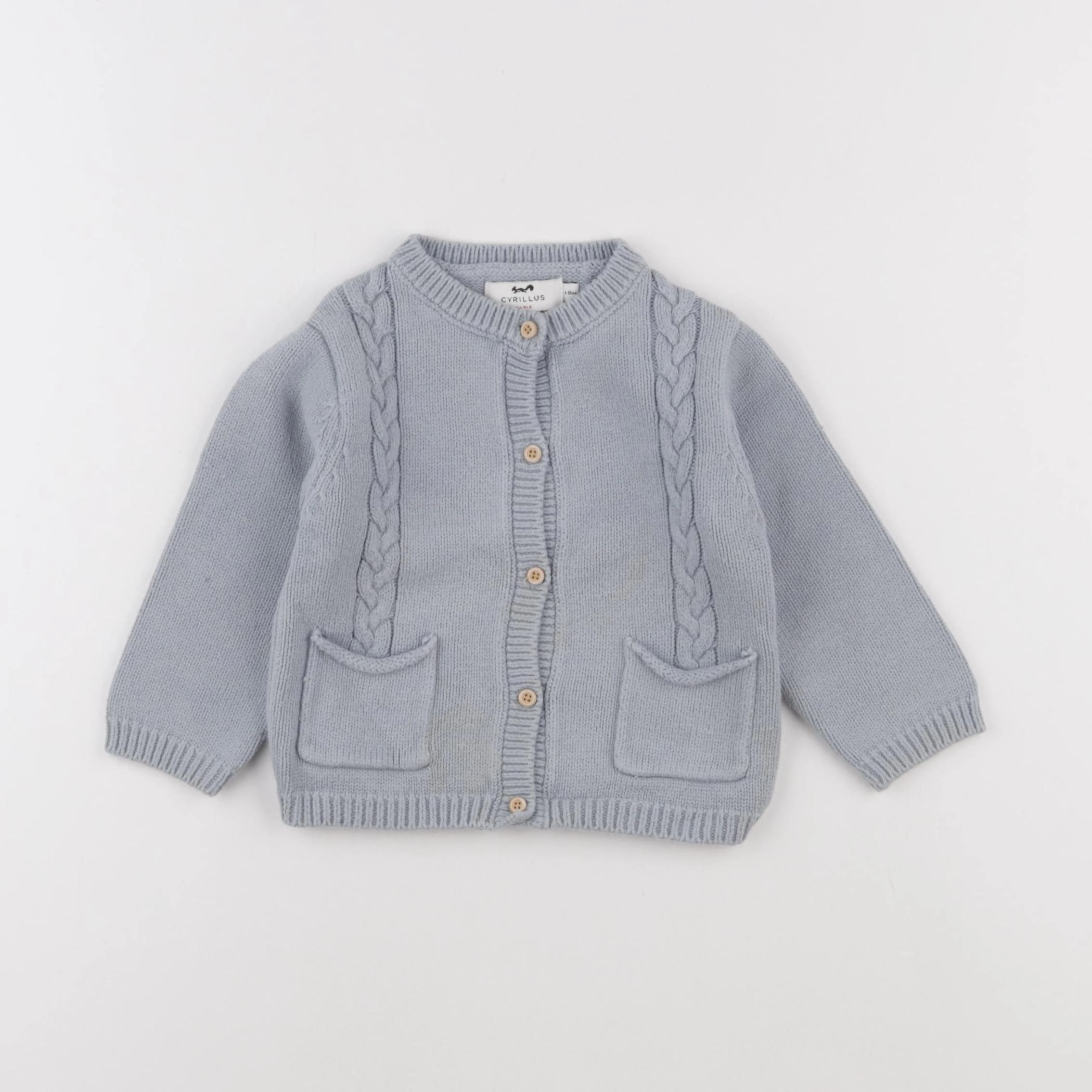 Cyrillus - gilet bleu - 18 mois