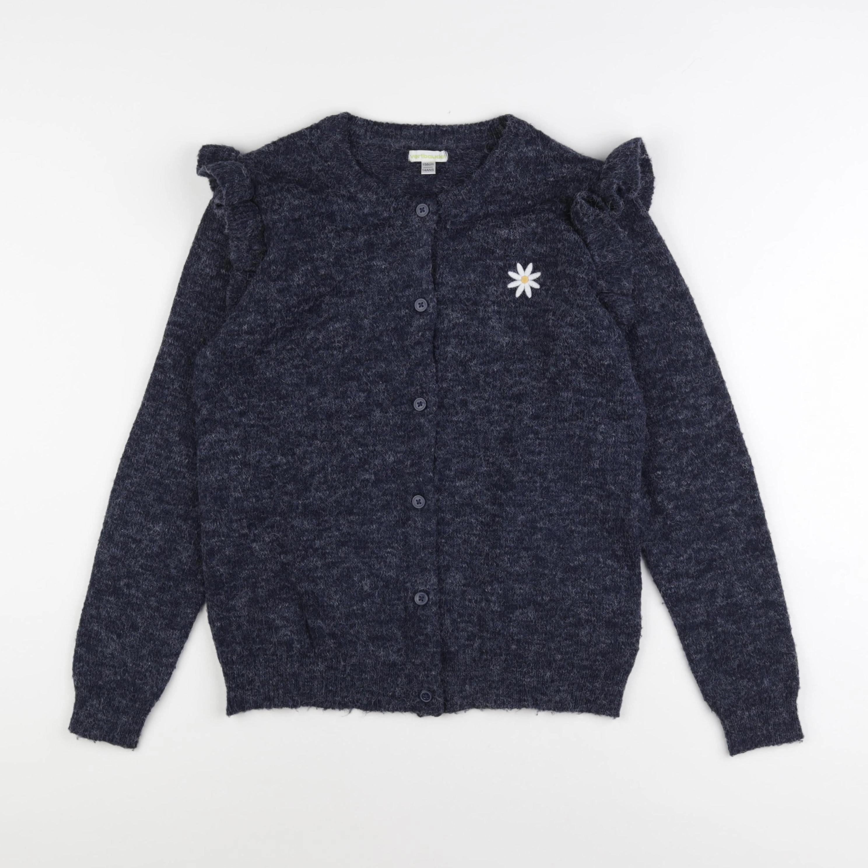 Vertbaudet - gilet bleu - 14 ans