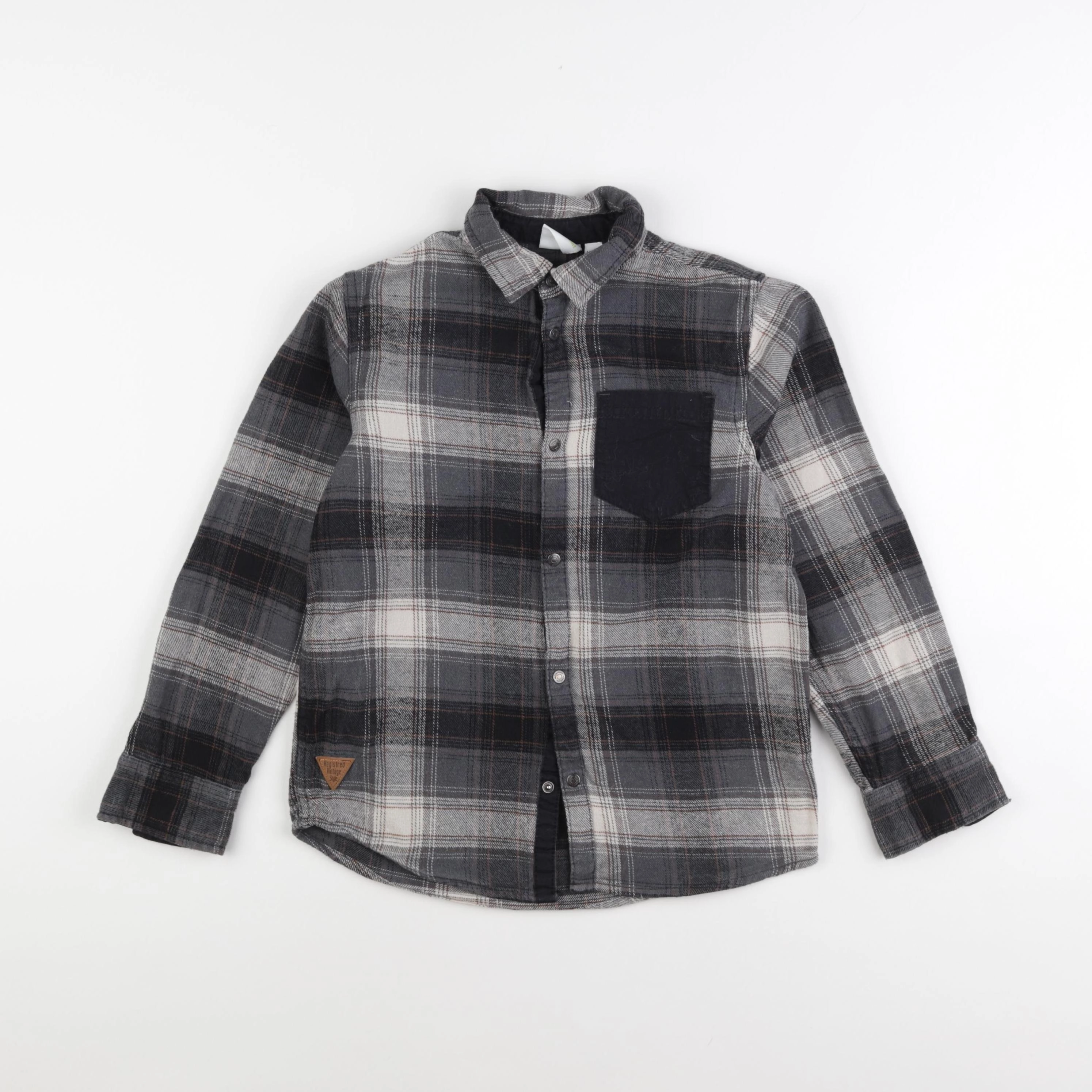 Vertbaudet - chemise noir - 10 ans