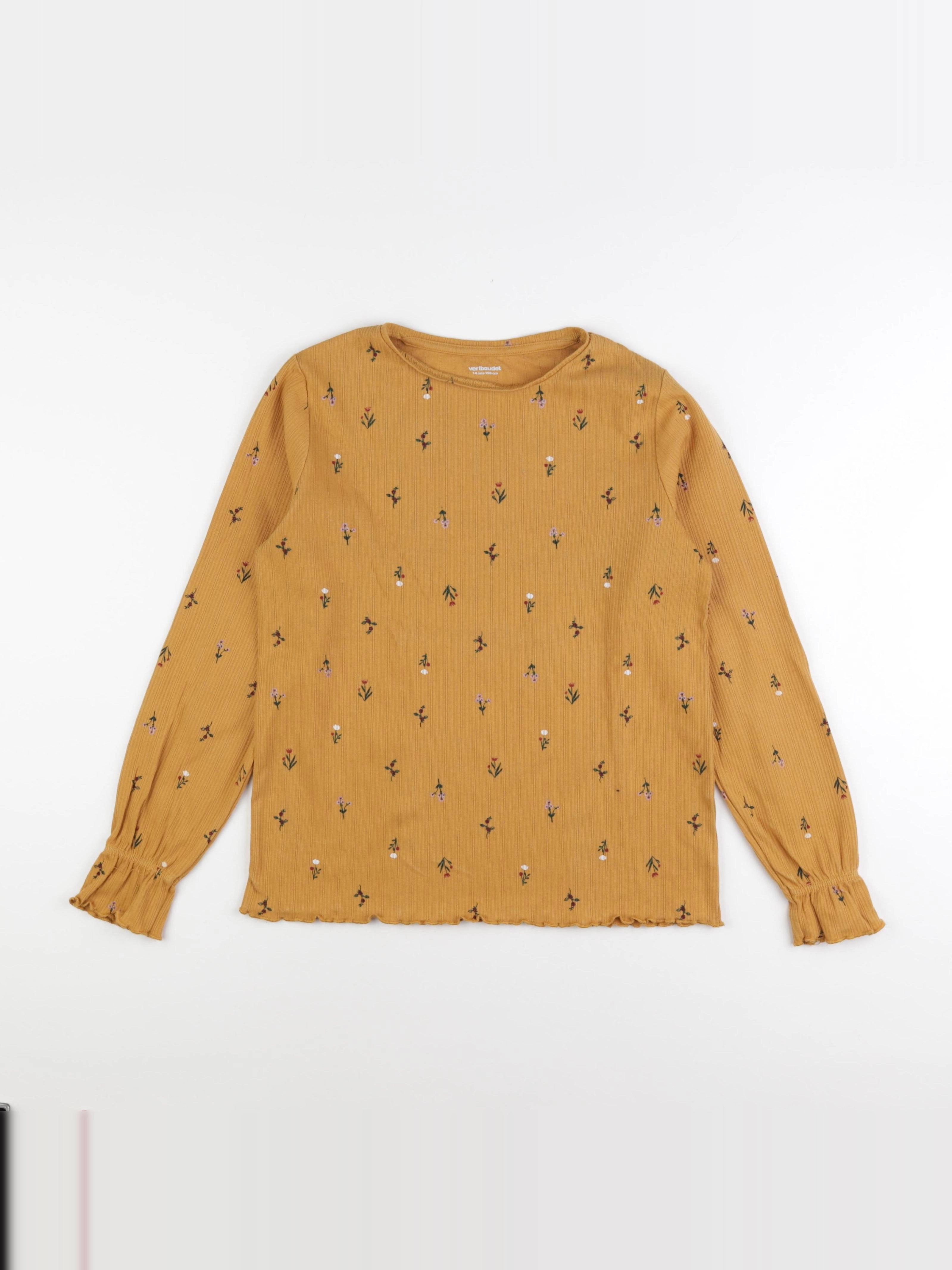 Vertbaudet - tee-shirt jaune - 14 ans