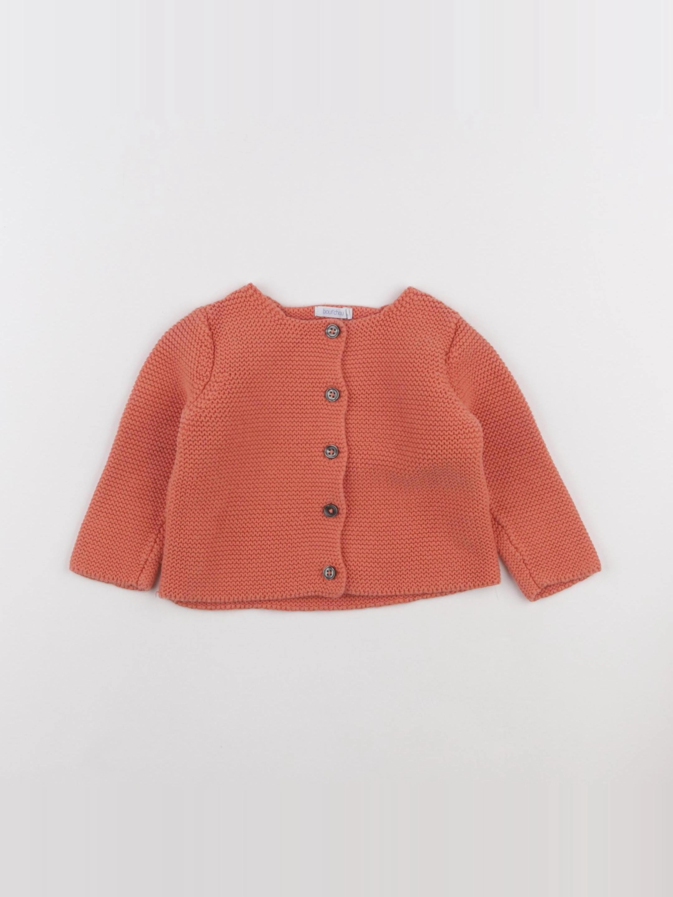 Boutchou - gilet rose - 12 mois