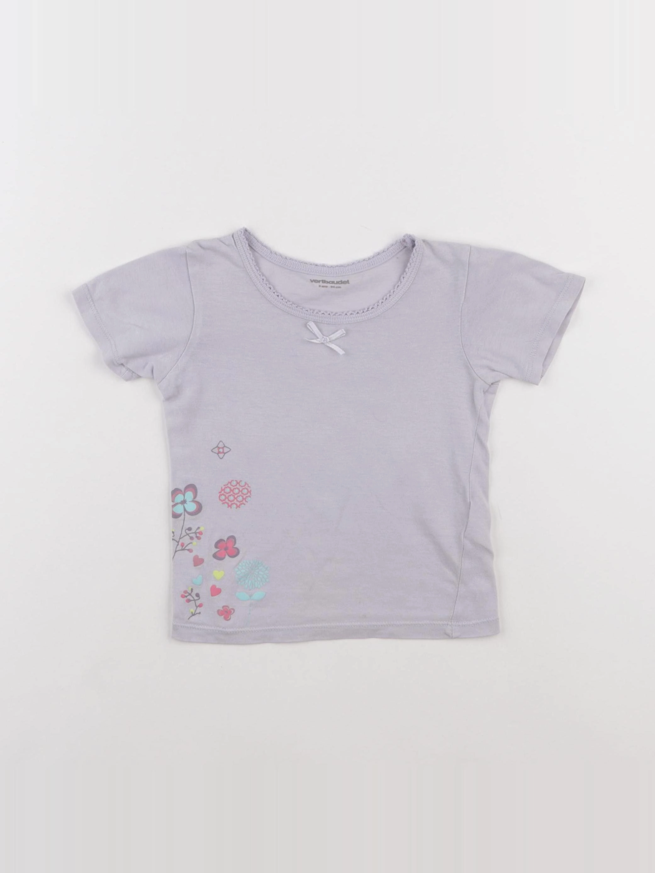 Vertbaudet - maillot de corps violet - 3 ans