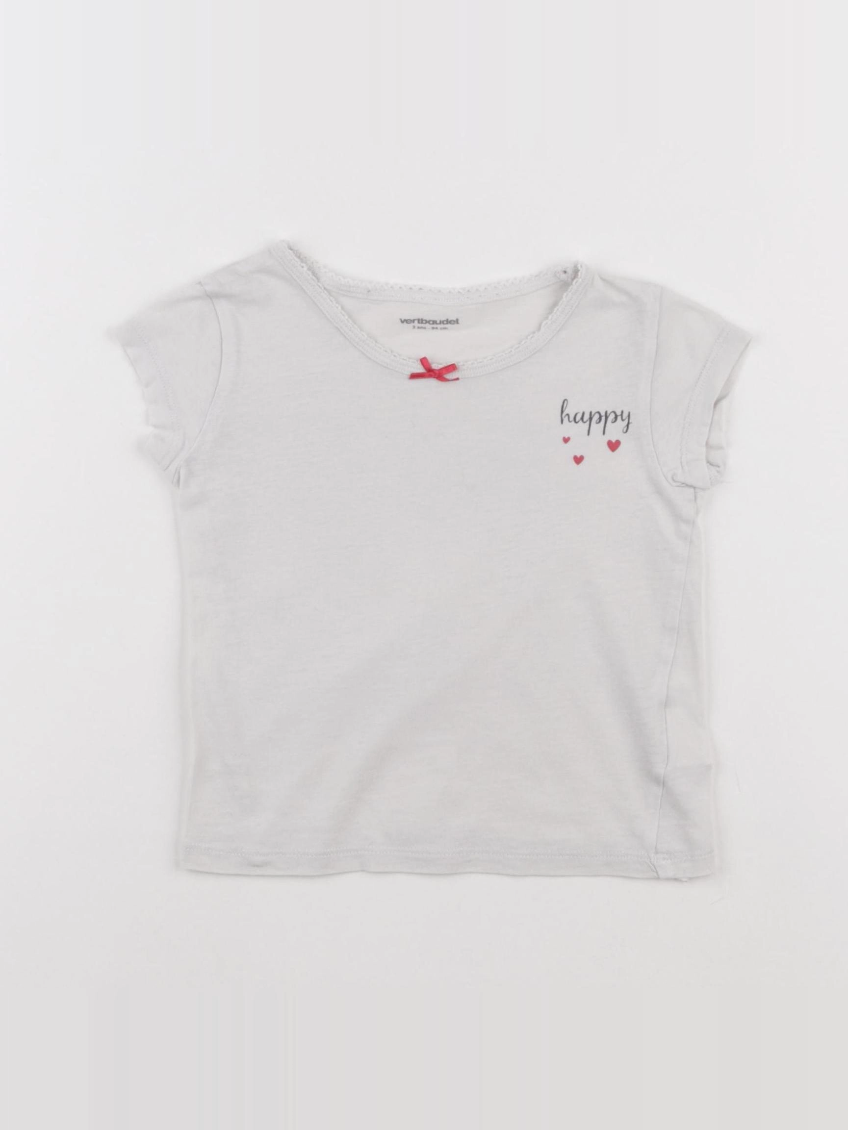Vertbaudet - maillot de corps blanc - 3 ans