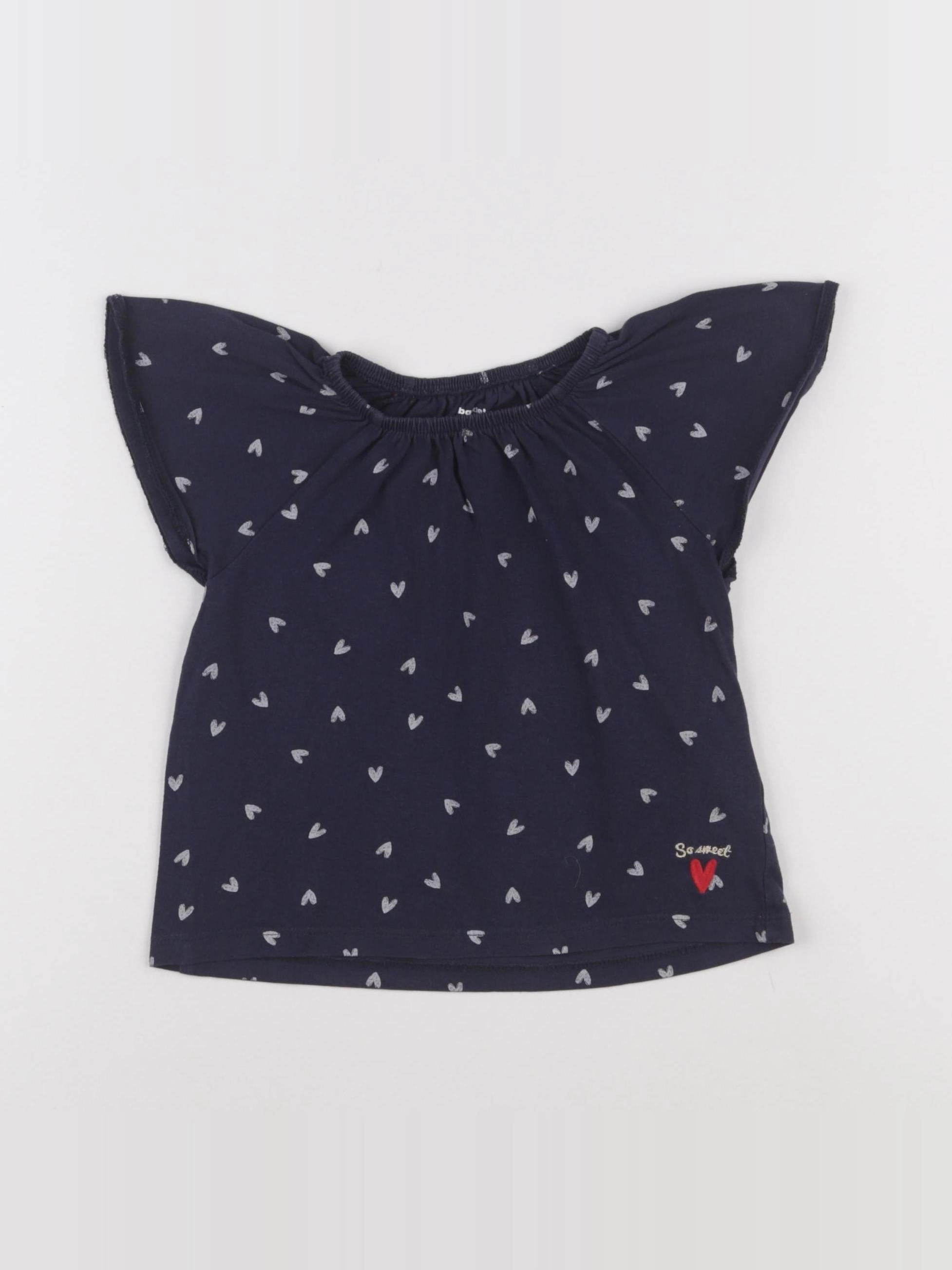 Vertbaudet - tee-shirt bleu - 3 ans