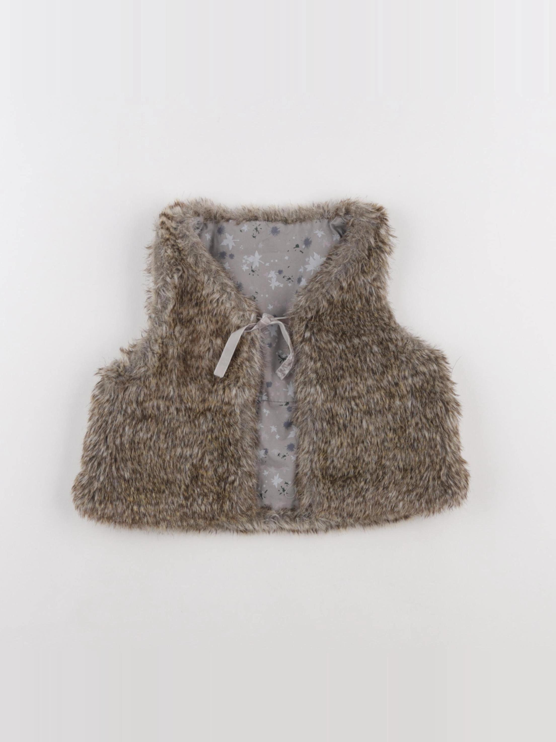 Vertbaudet - gilet marron - 3 ans