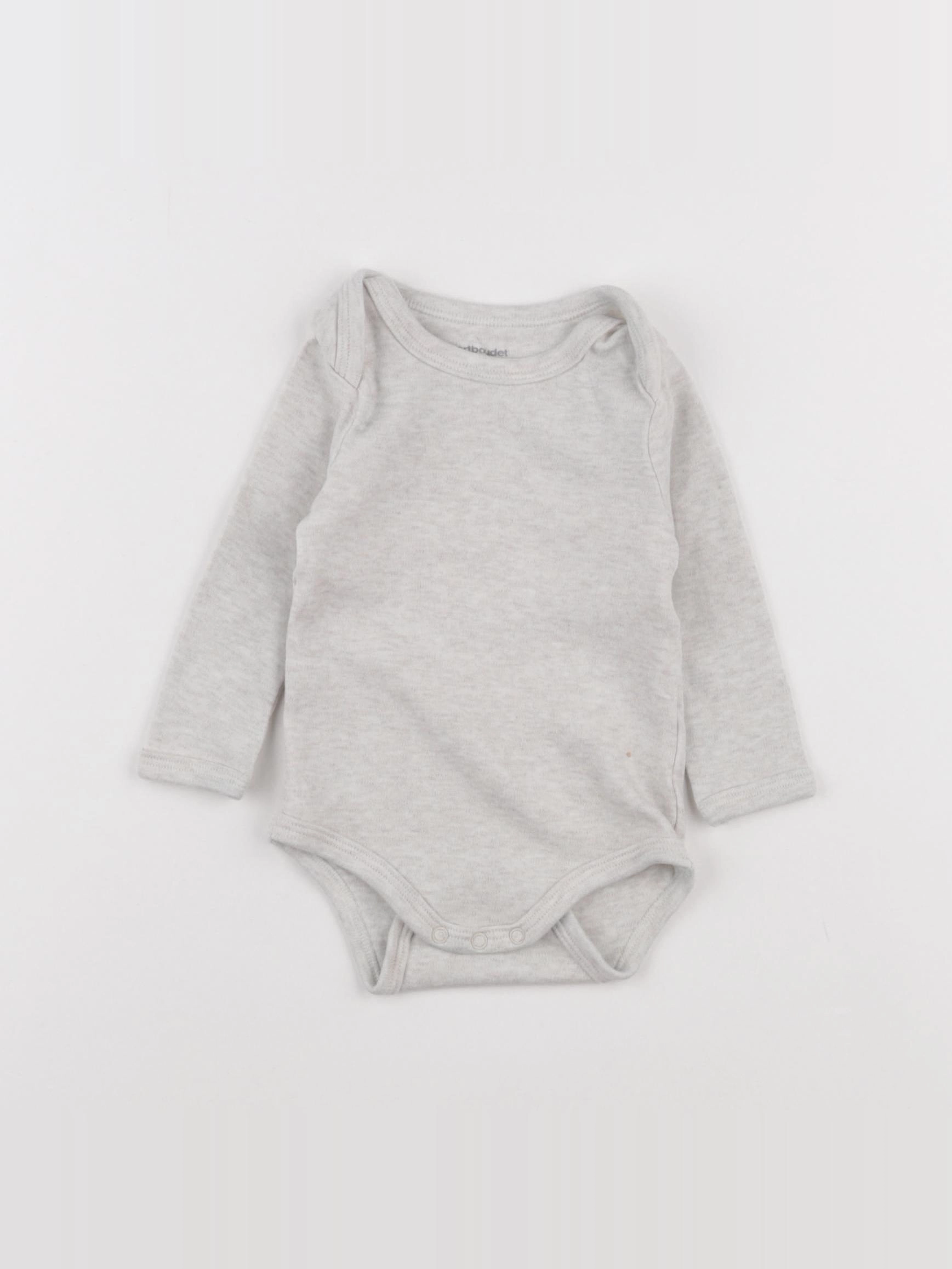 Vertbaudet - body gris - 6 mois