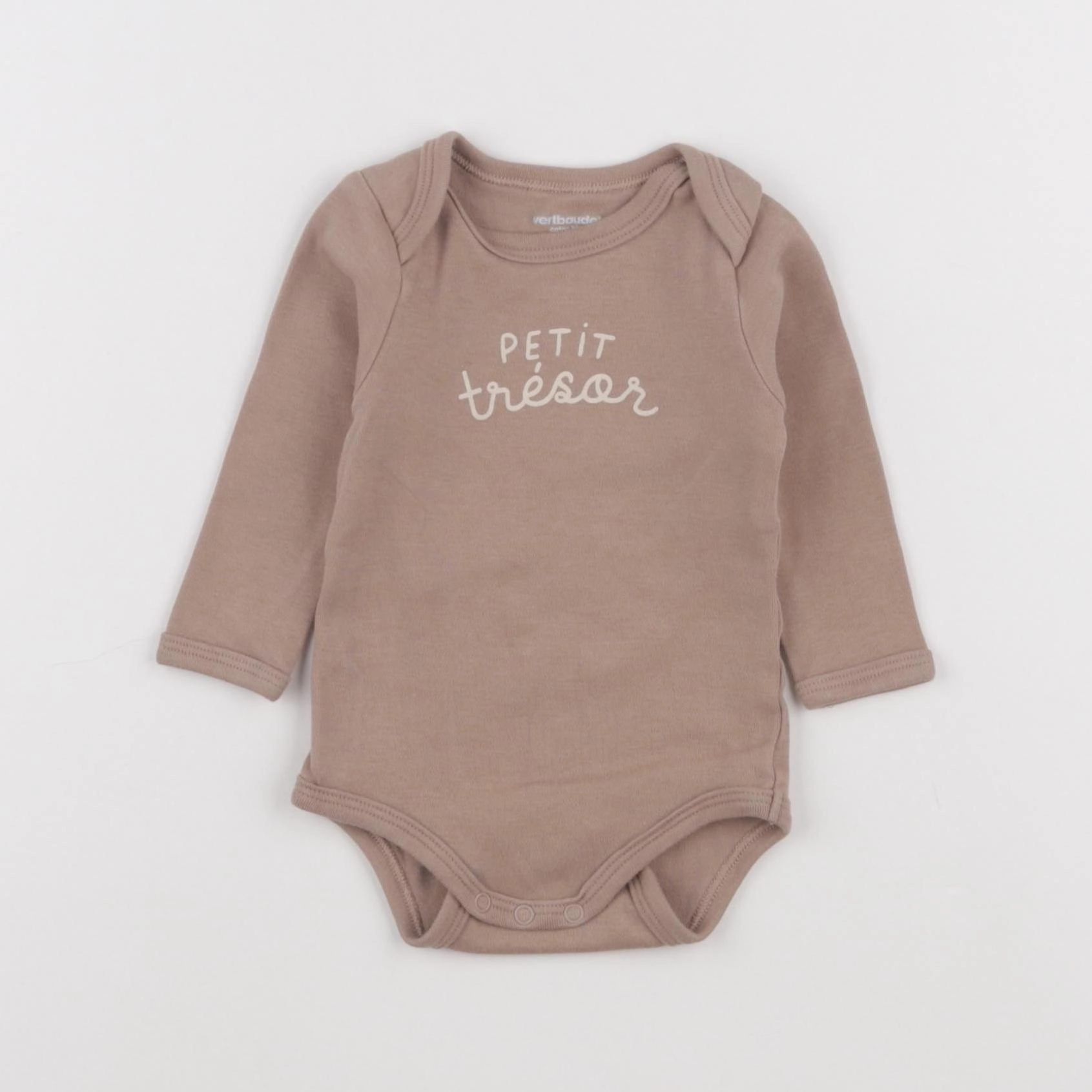 Vertbaudet - body marron - 6 mois