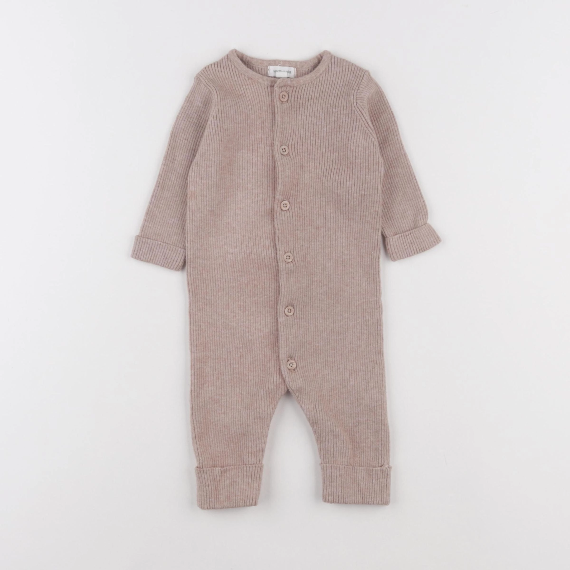 Vertbaudet - combinaison marron - 6 mois