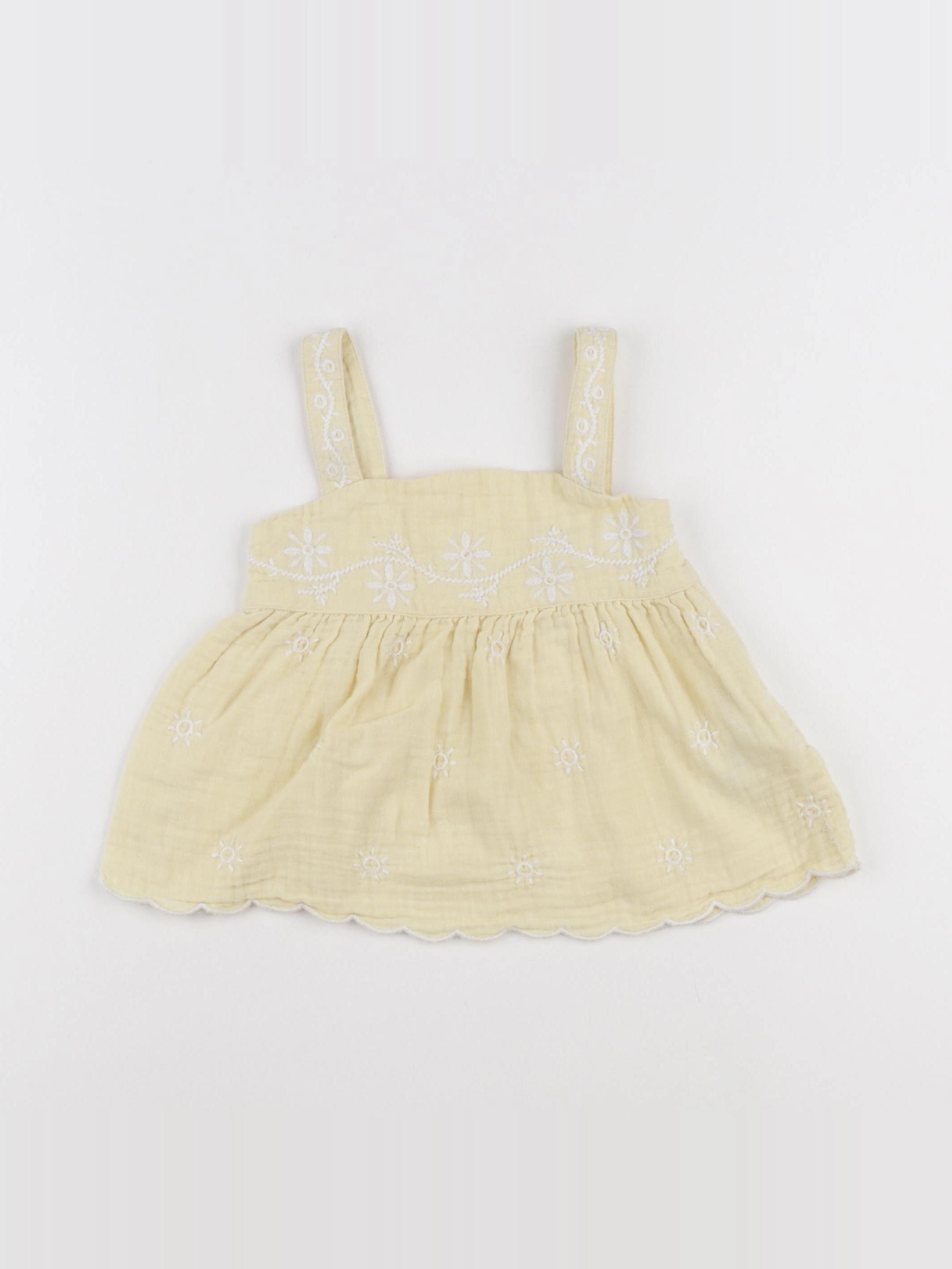 Vertbaudet - blouse jaune - 3/4 ans