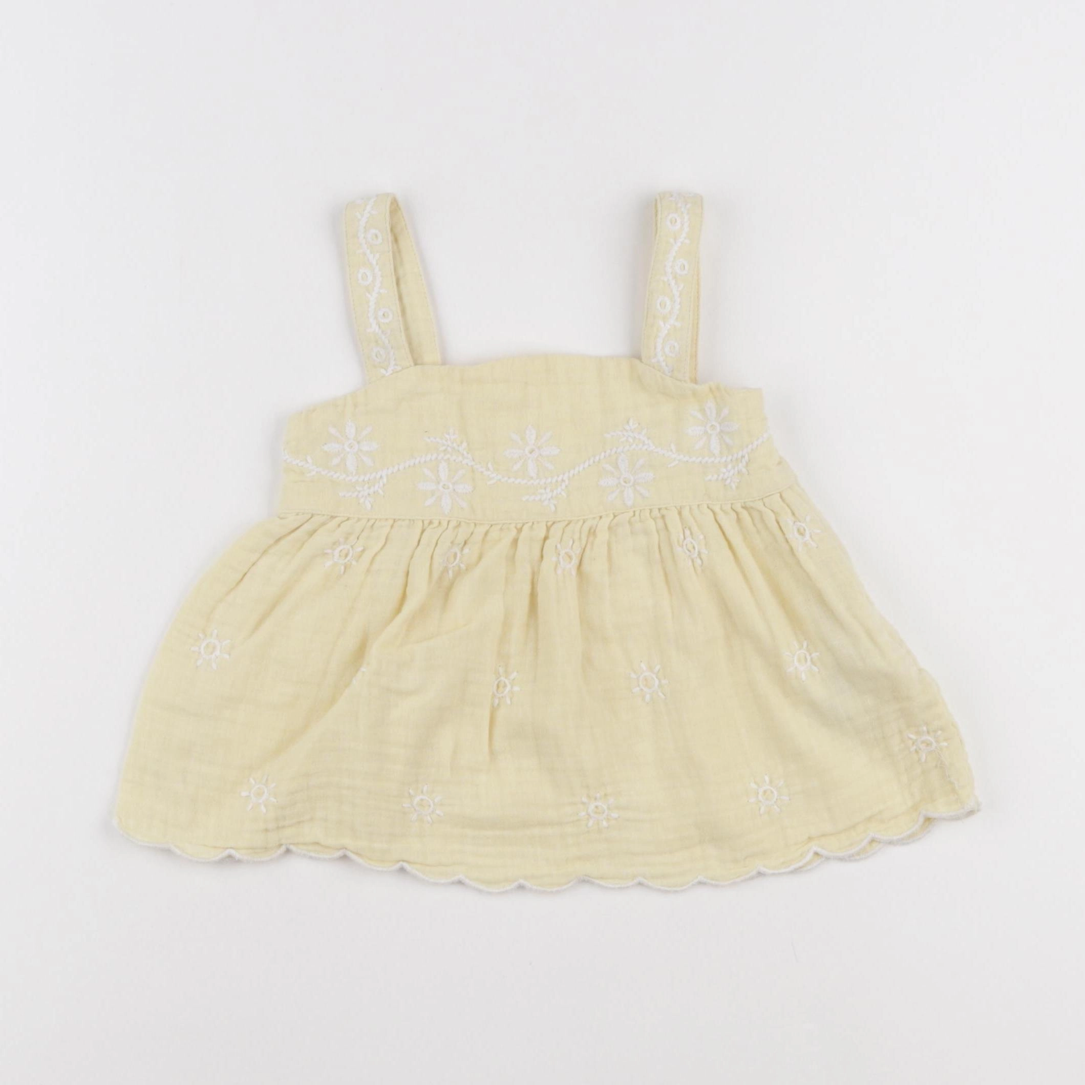 Vertbaudet - blouse jaune - 3/4 ans