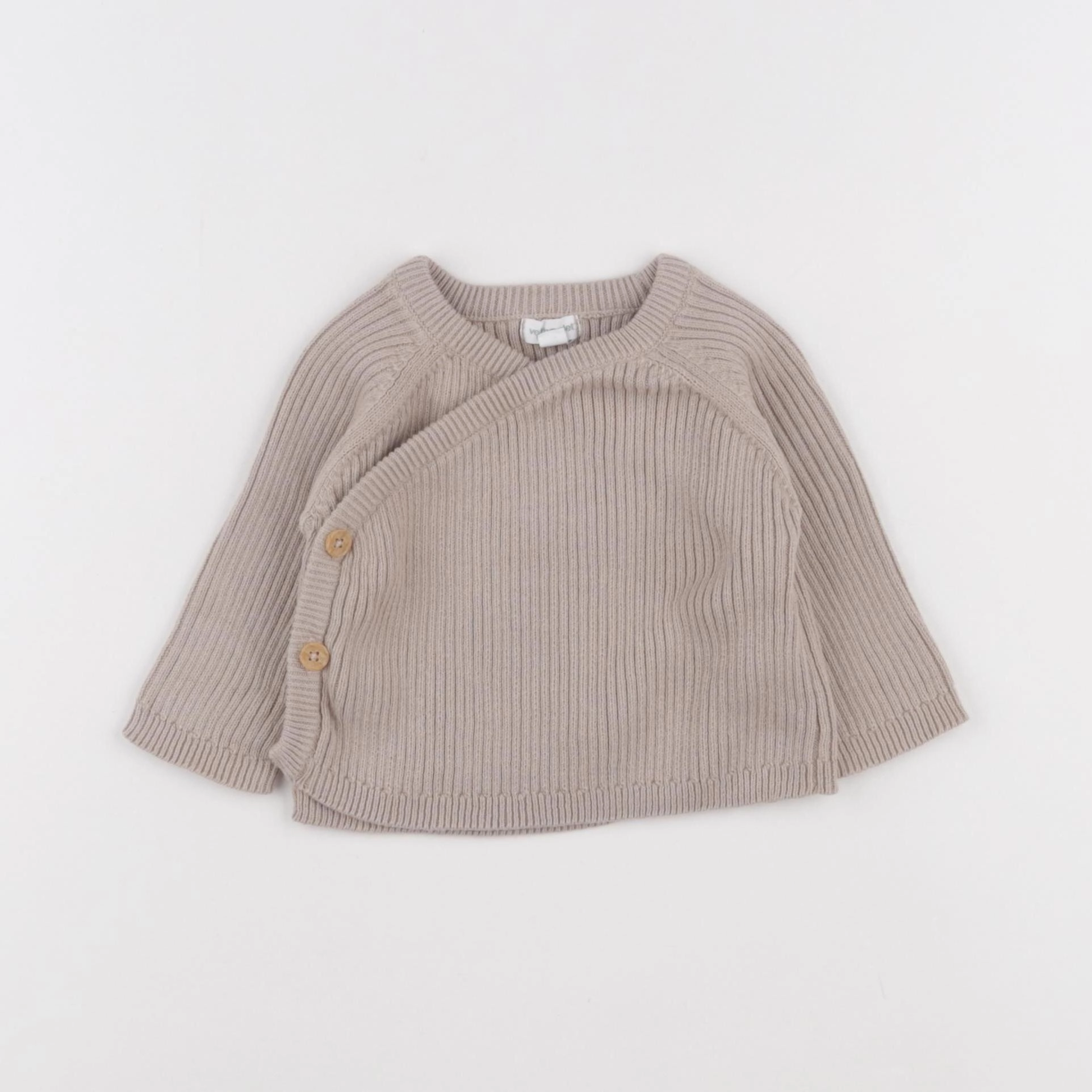 Vertbaudet - gilet marron - 3 mois