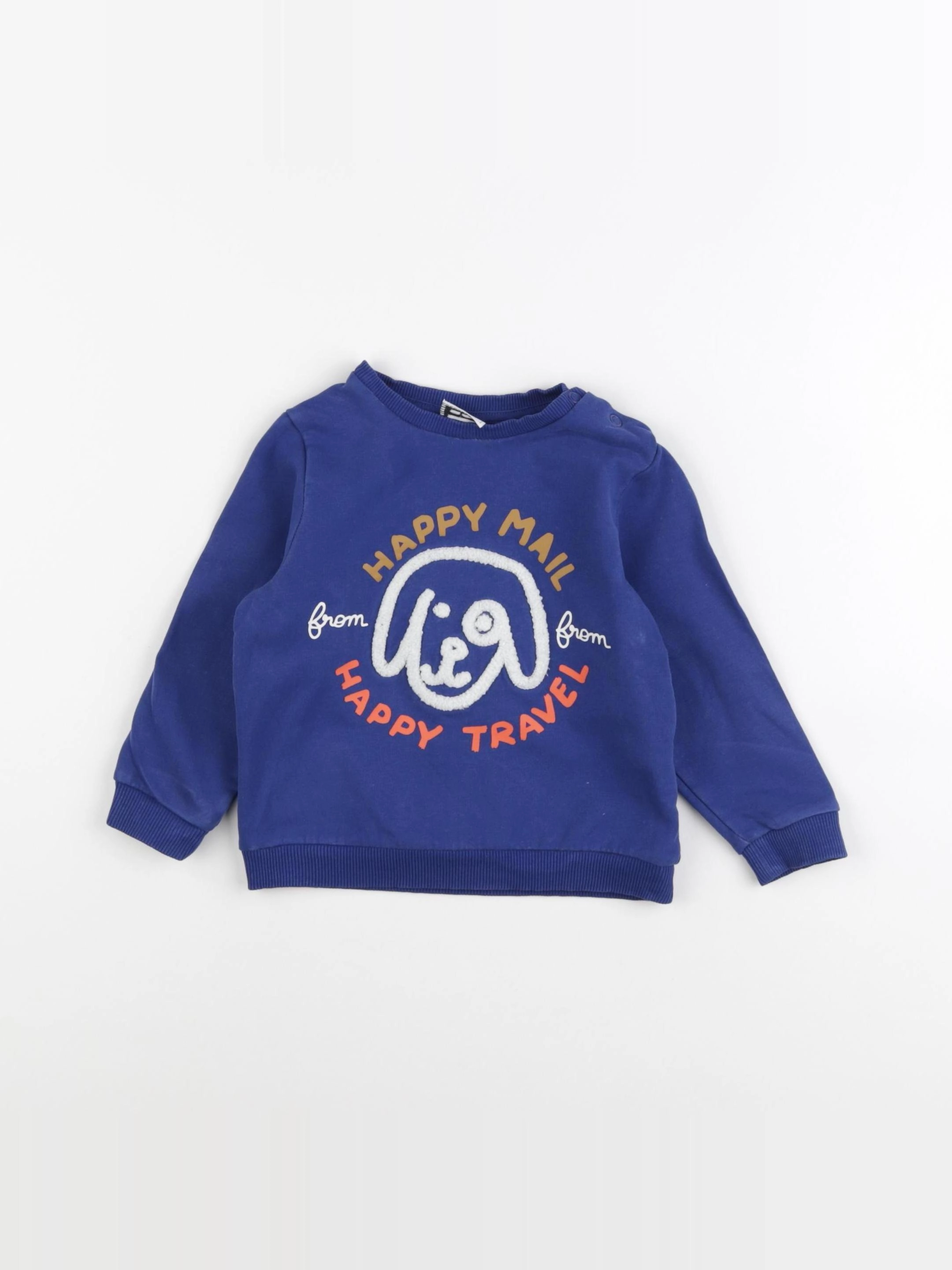 Tape à l'oeil - sweat bleu - 18 mois