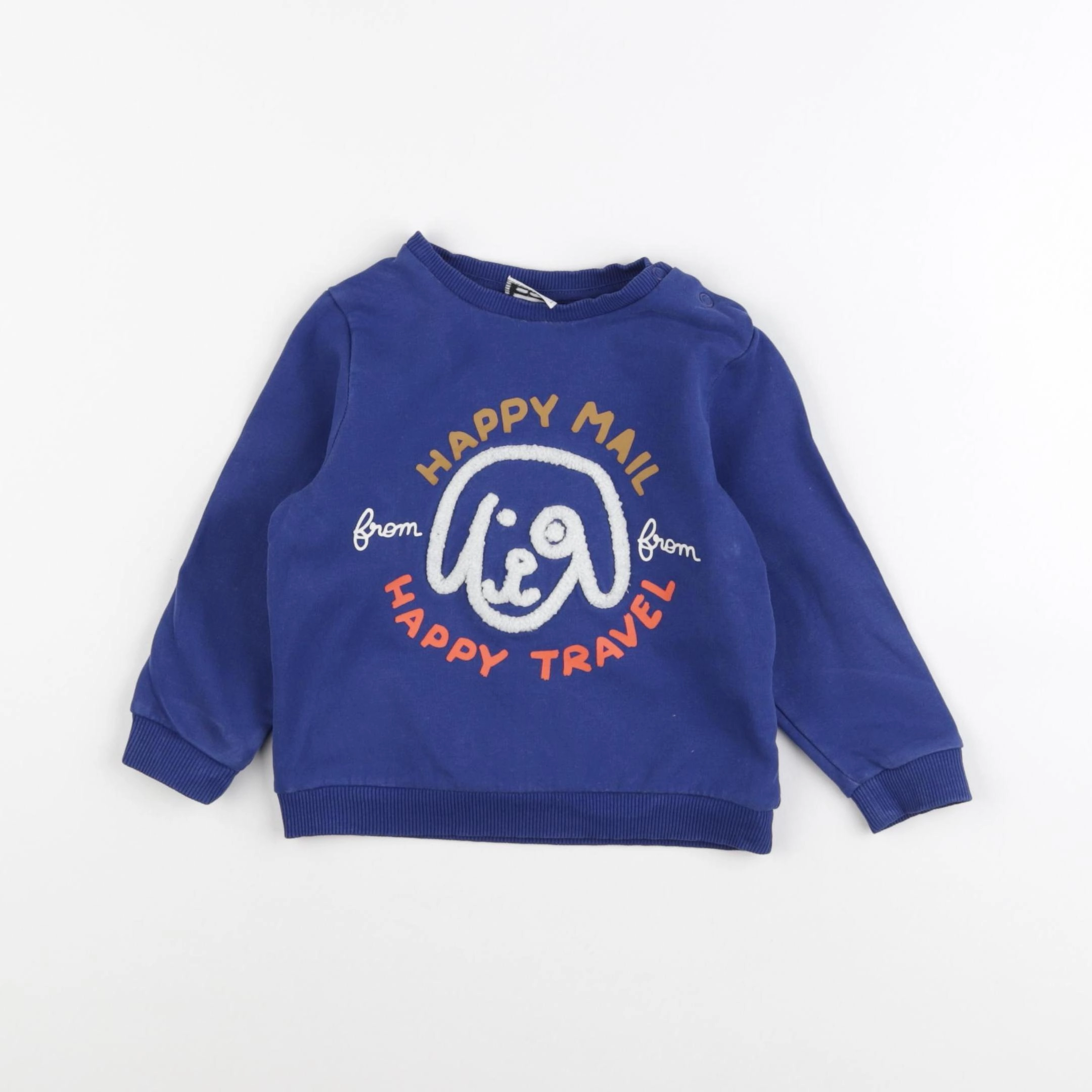 Tape à l'oeil - sweat bleu - 18 mois