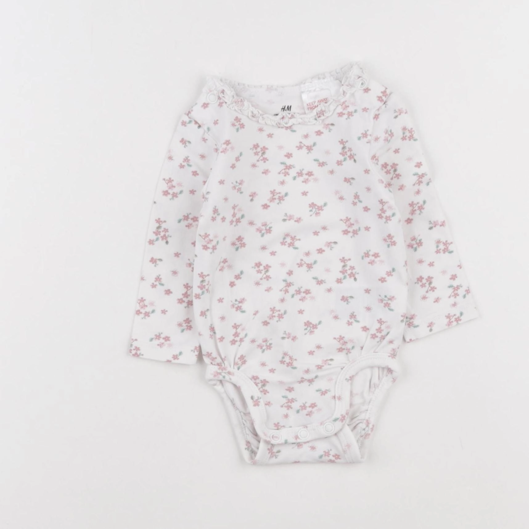 H&M - body rose - 3 mois