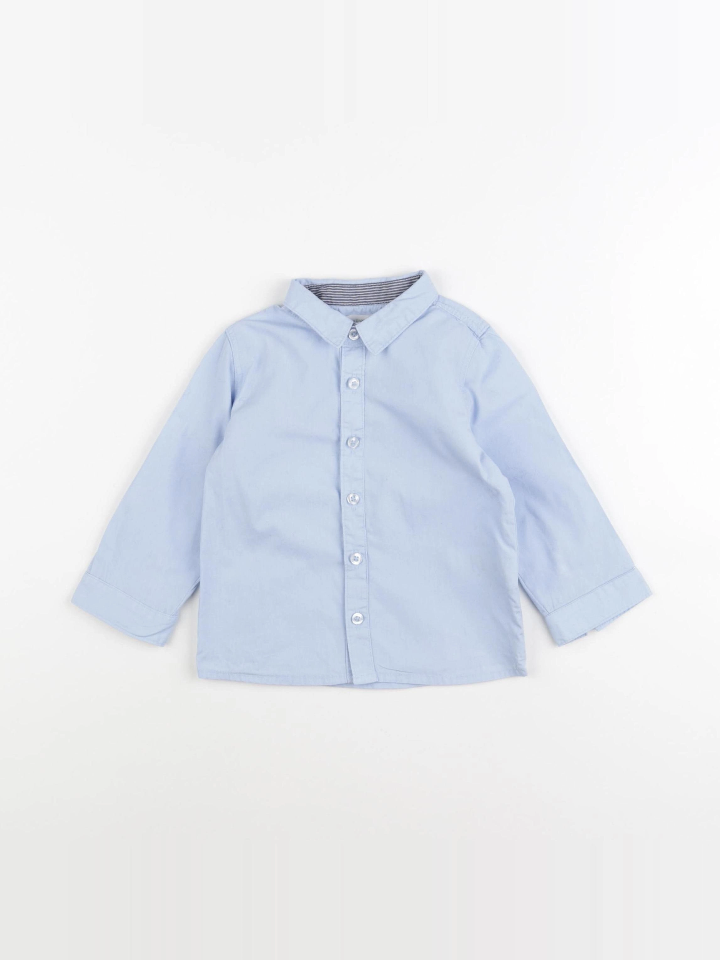 Vertbaudet - chemise bleu - 18 mois