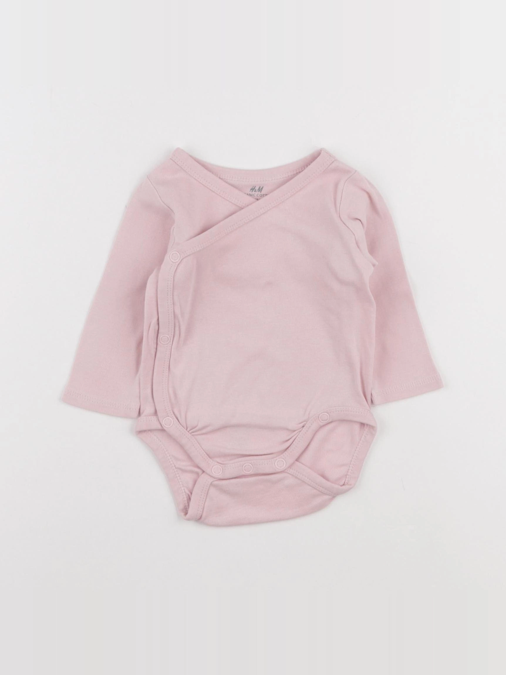 H&M - body rose - 3 mois