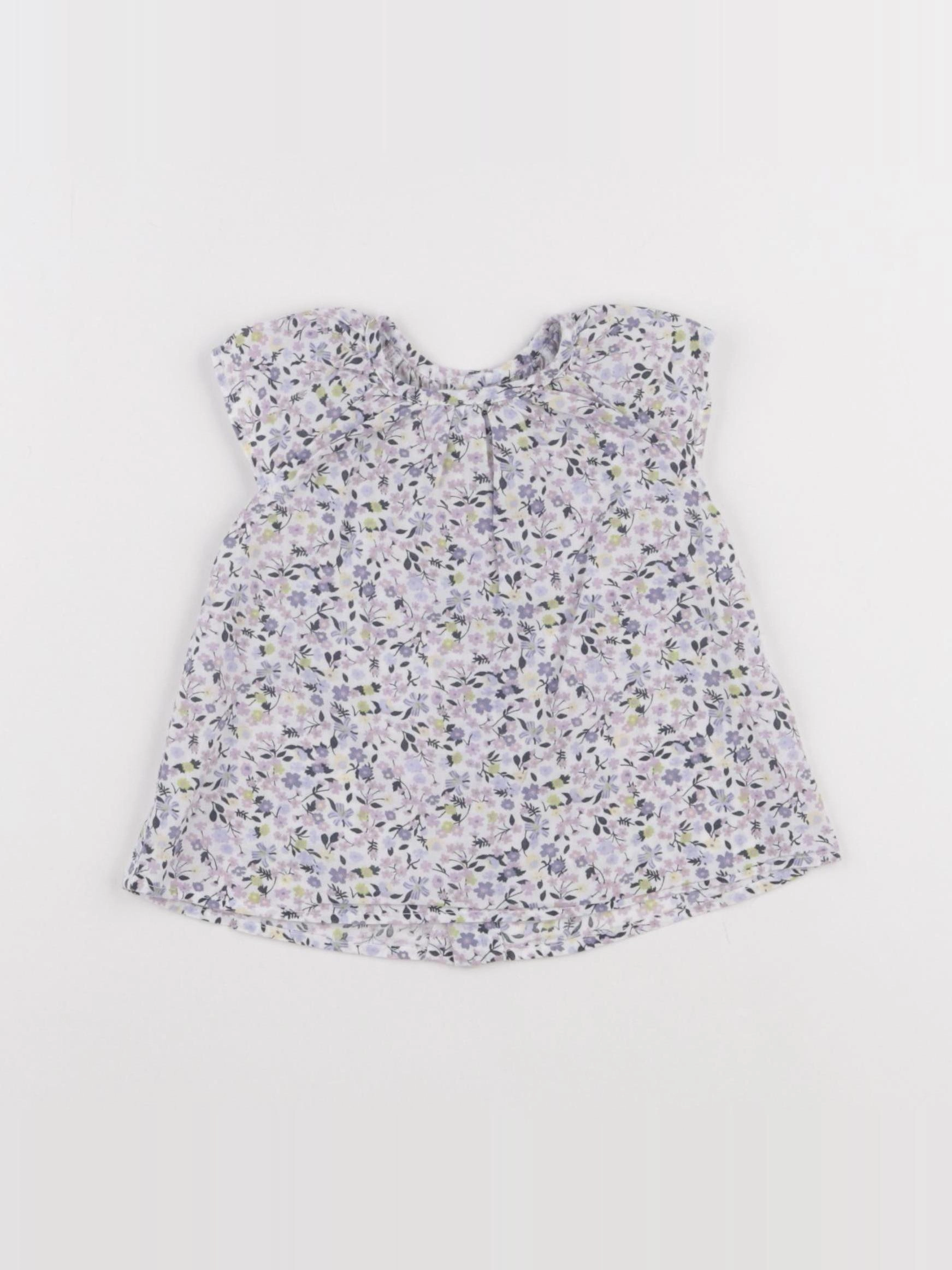 Boutchou - blouse bleu - 6 mois