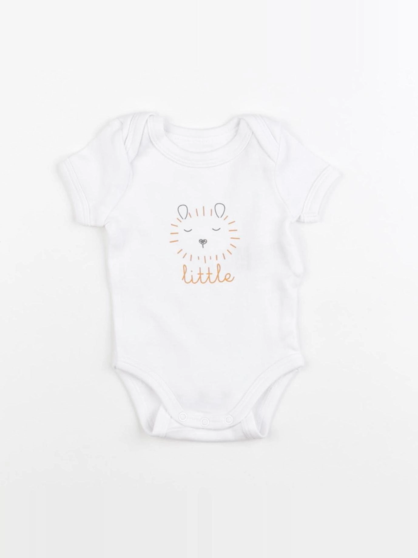 Vertbaudet - body coton blanc - 1 mois