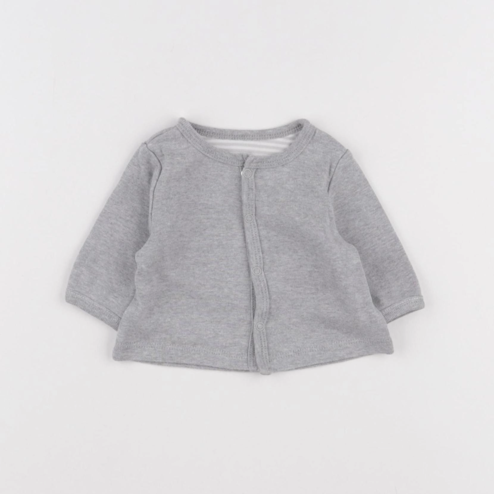 Vertbaudet - sweat gris - 1 mois